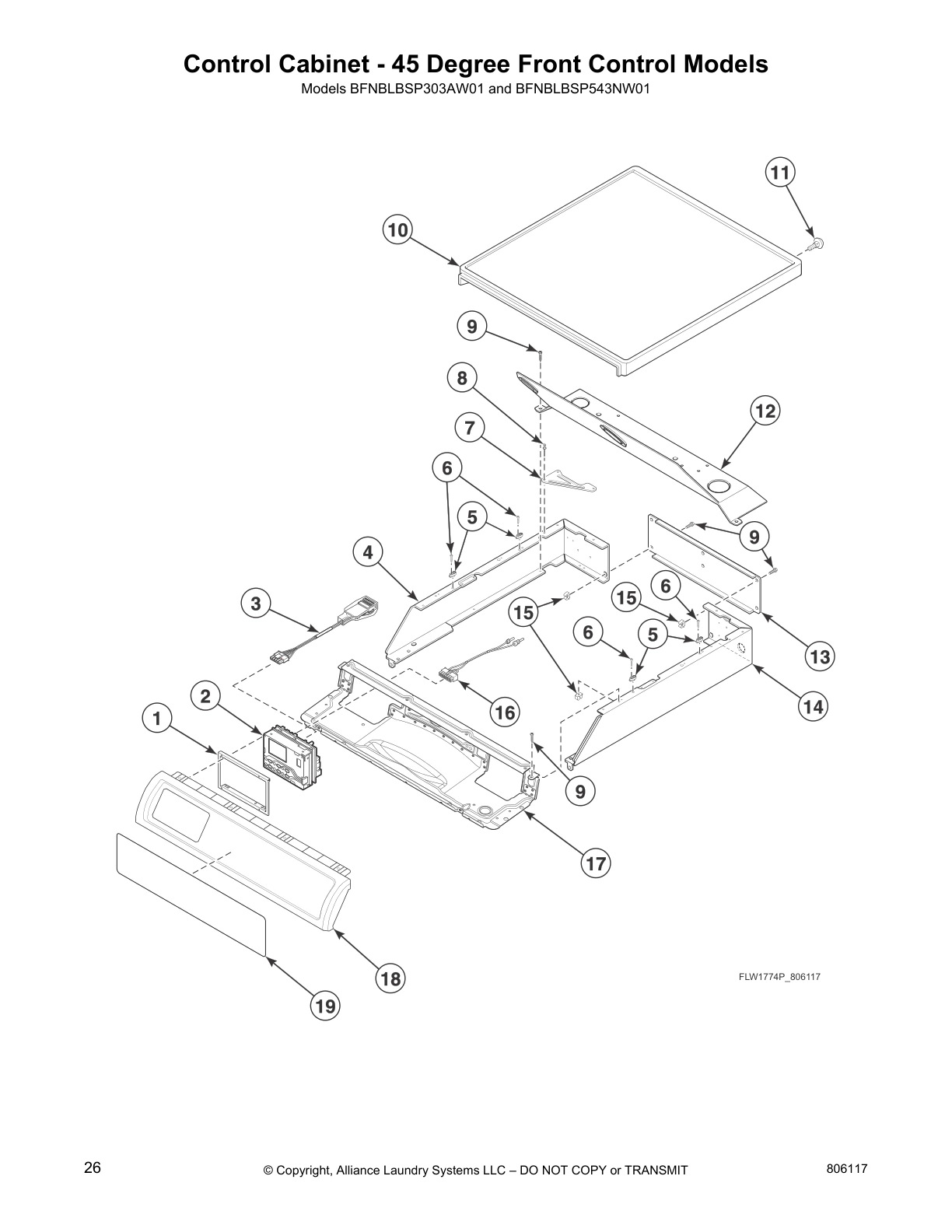 Control Cabinet - 45 Degree Front Control Models