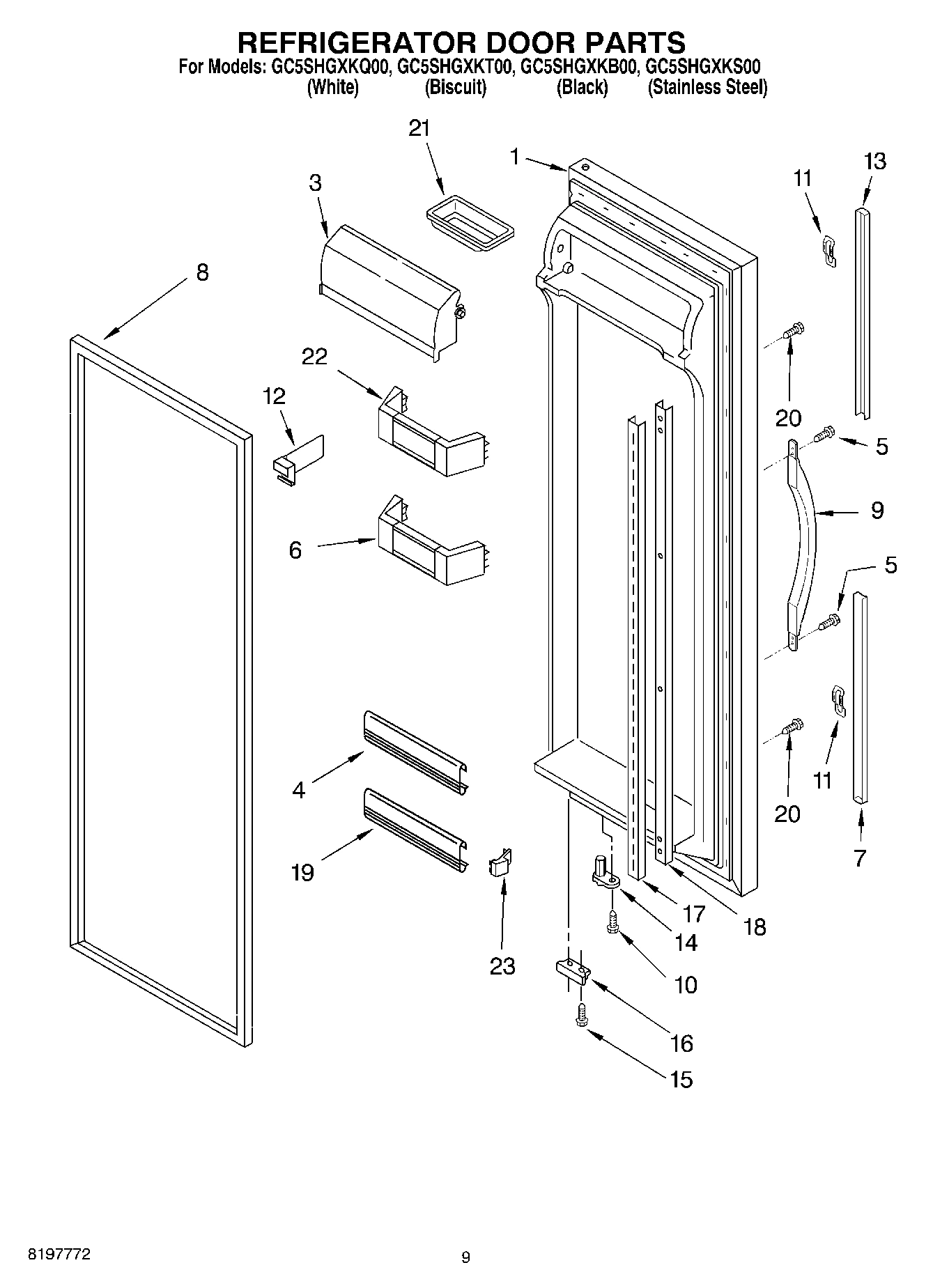 06 - REFRIGERATOR DOOR PARTS