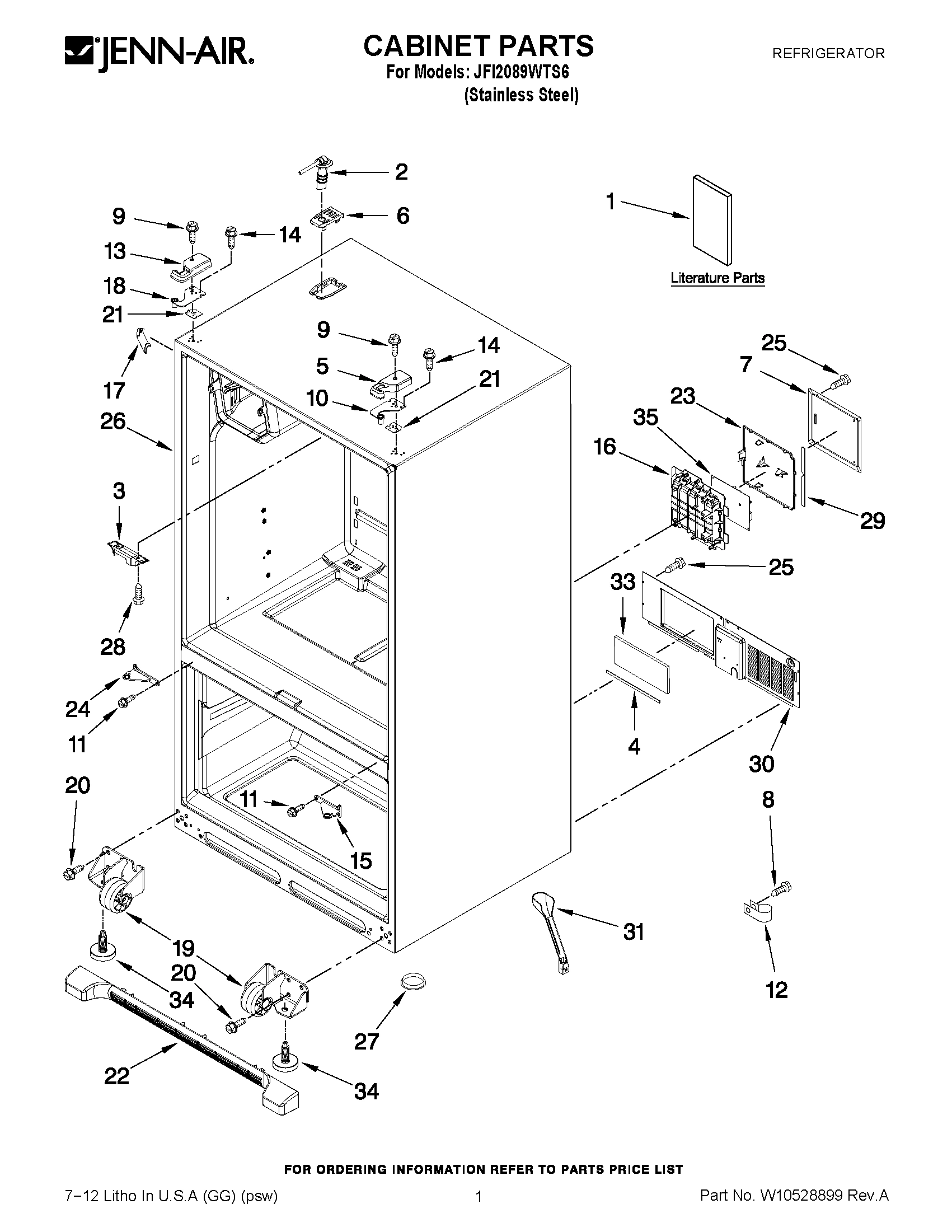 01 - CABINET PARTS