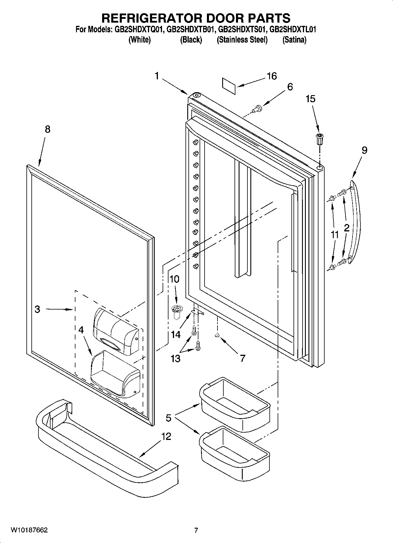 05 - REFRIGERATOR DOOR PARTS