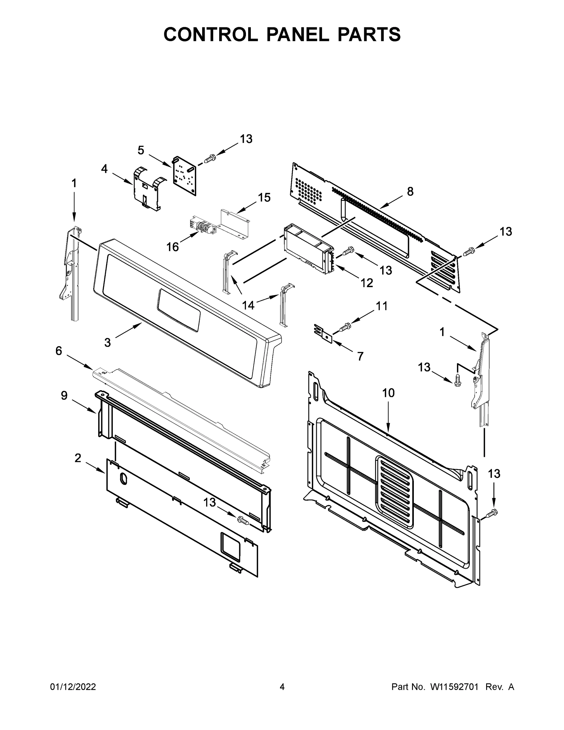 03 - CONTROL PANEL PARTS