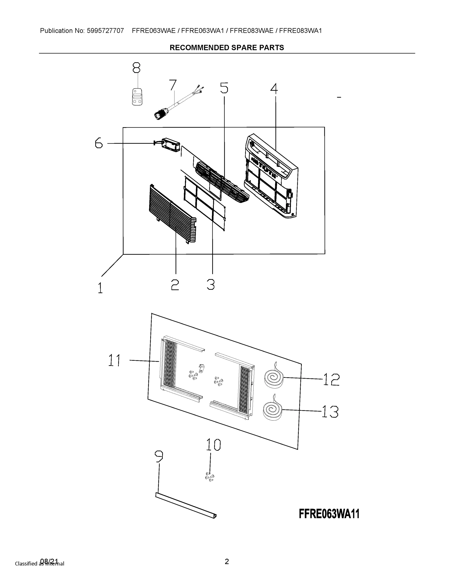 02 - RECOMMENDED SPARE PARTS