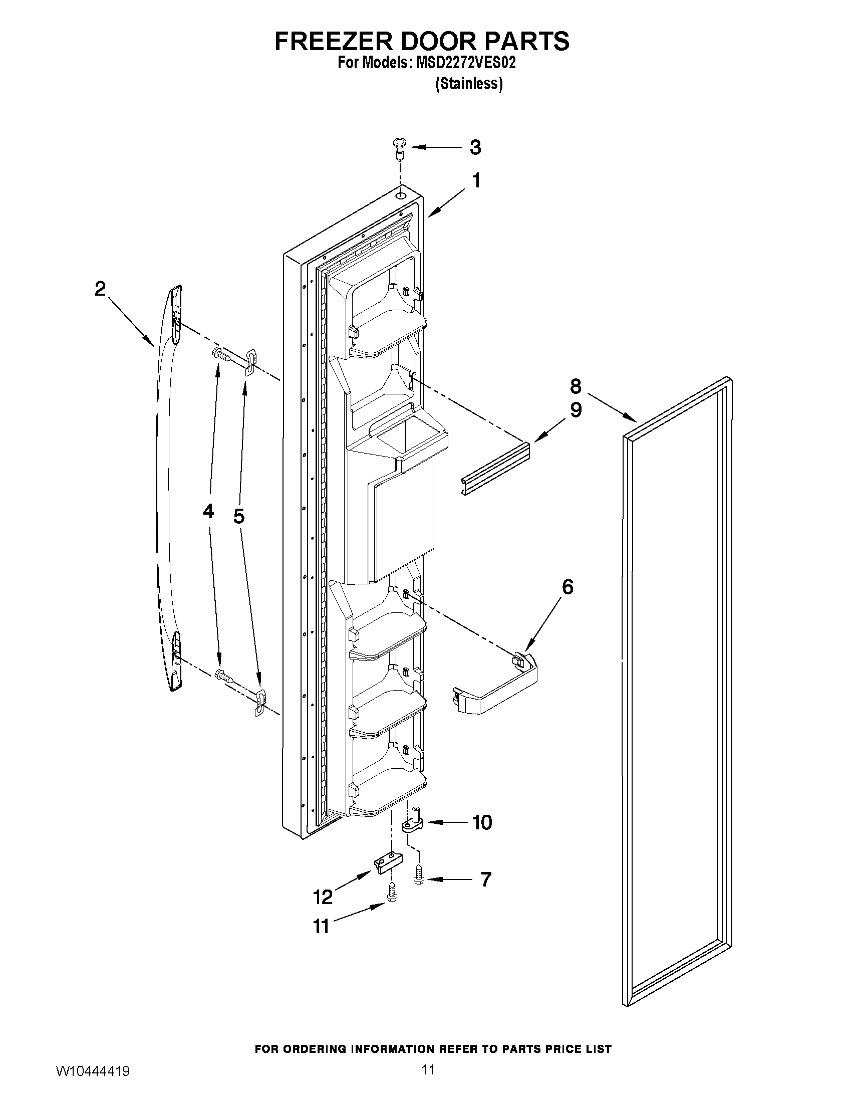 07 - FREEZER DOOR PARTS