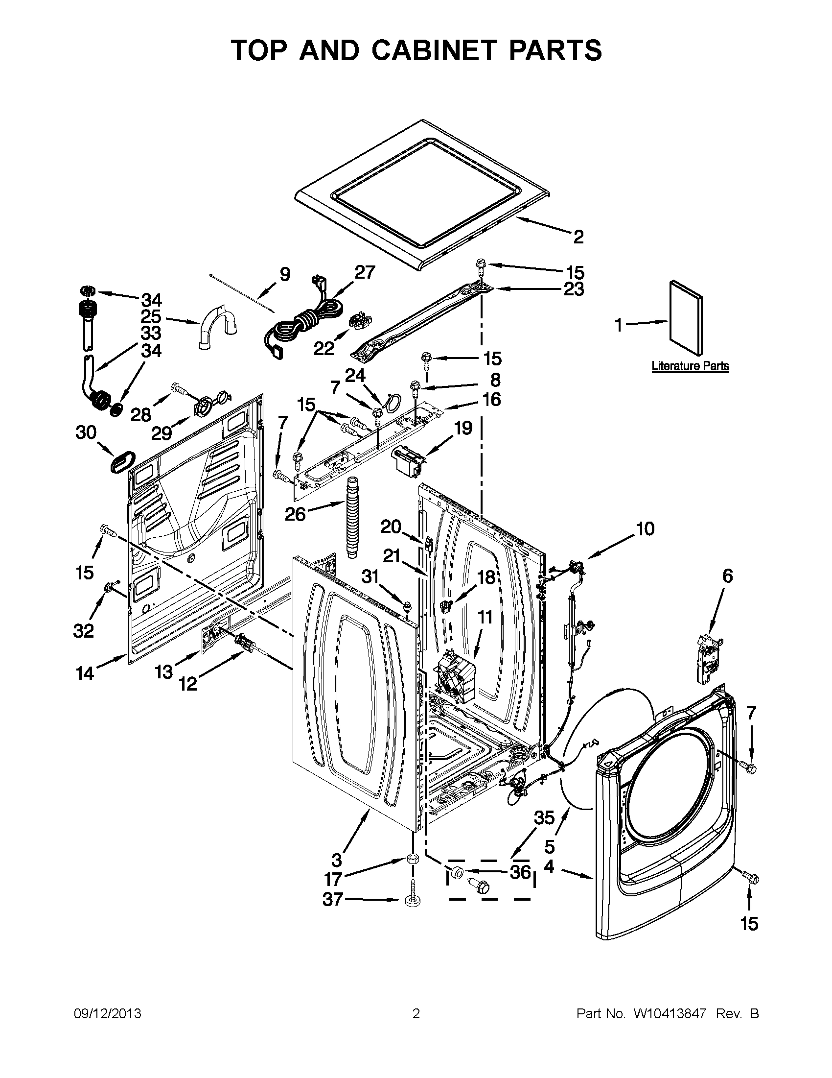 02 - TOP AND CABINET PARTS