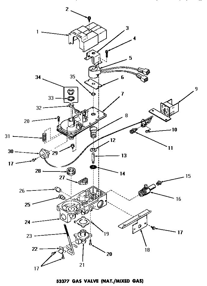 06 - 53377 GAS VALVE (NAT. / MIXED)