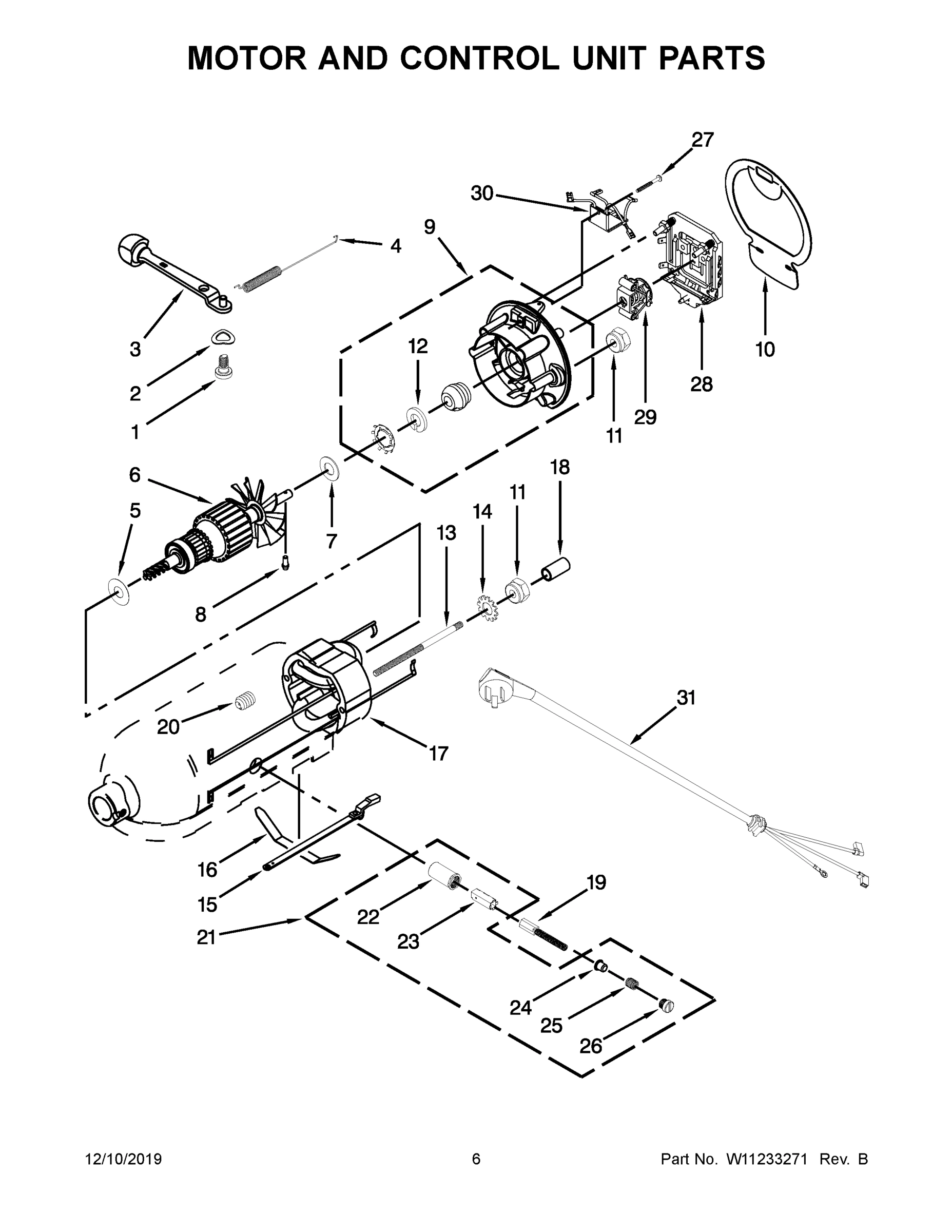 04 - MOTOR AND CONTROL UNIT PARTS