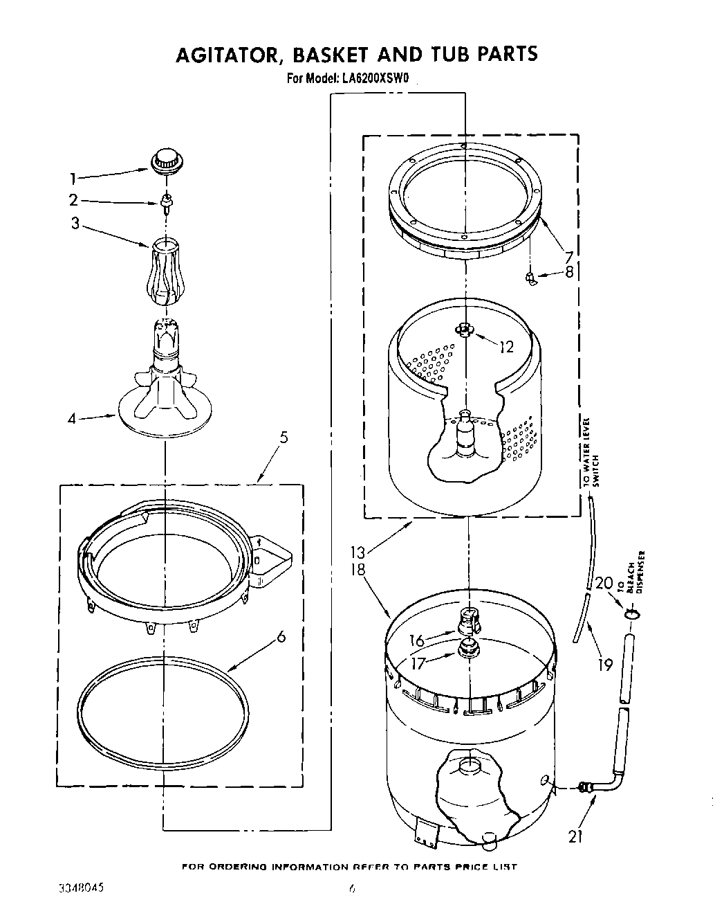04 - AGITATOR, BASKET AND TUB