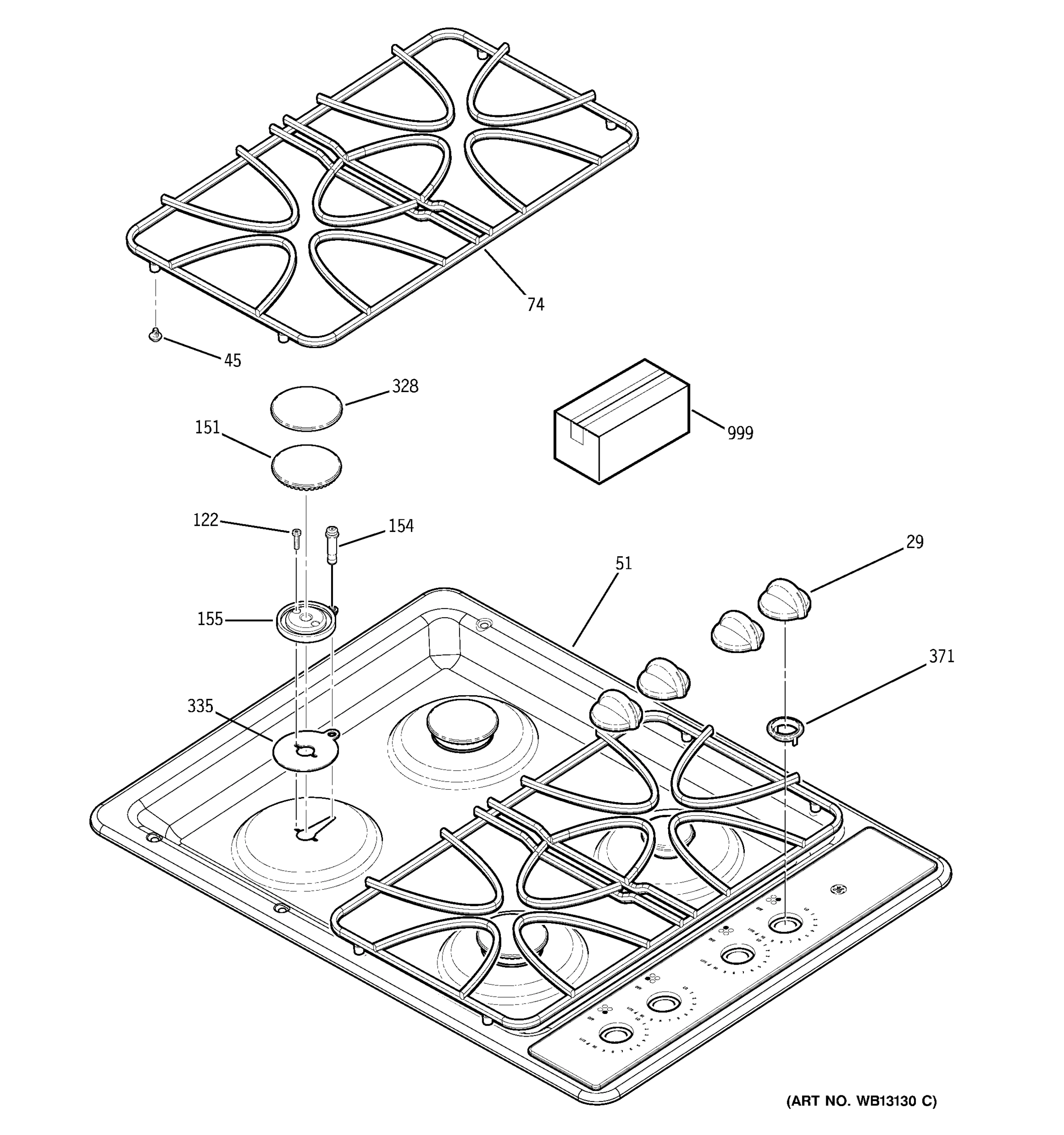 CONTROL PANEL & COOKTOP