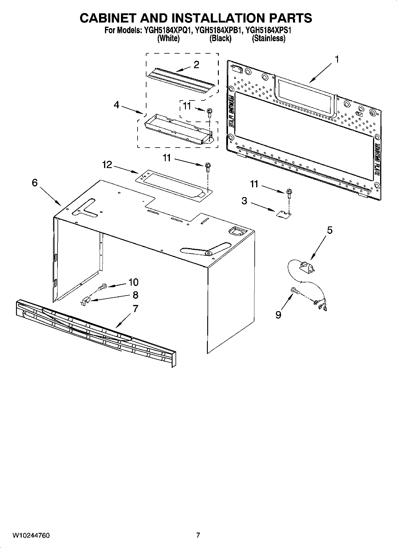 06 - CABINET AND INSTALLATION PARTS