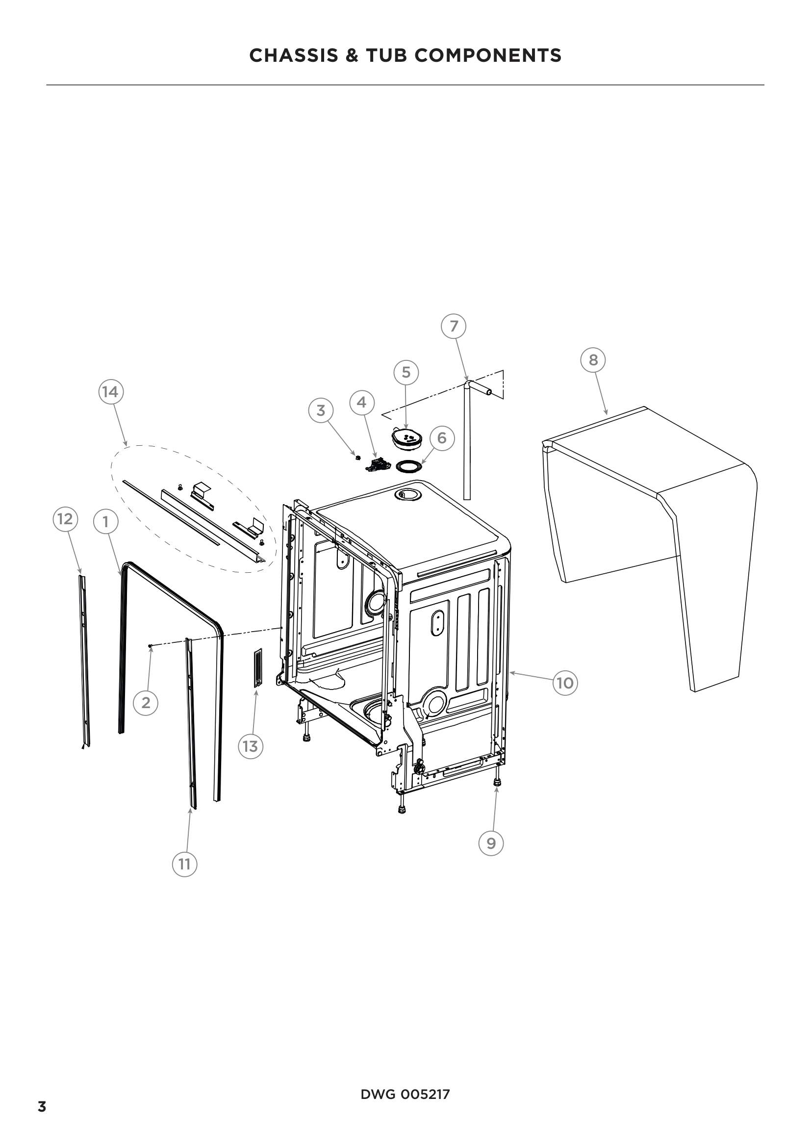 CHASSIS & TUB COMPONENTS