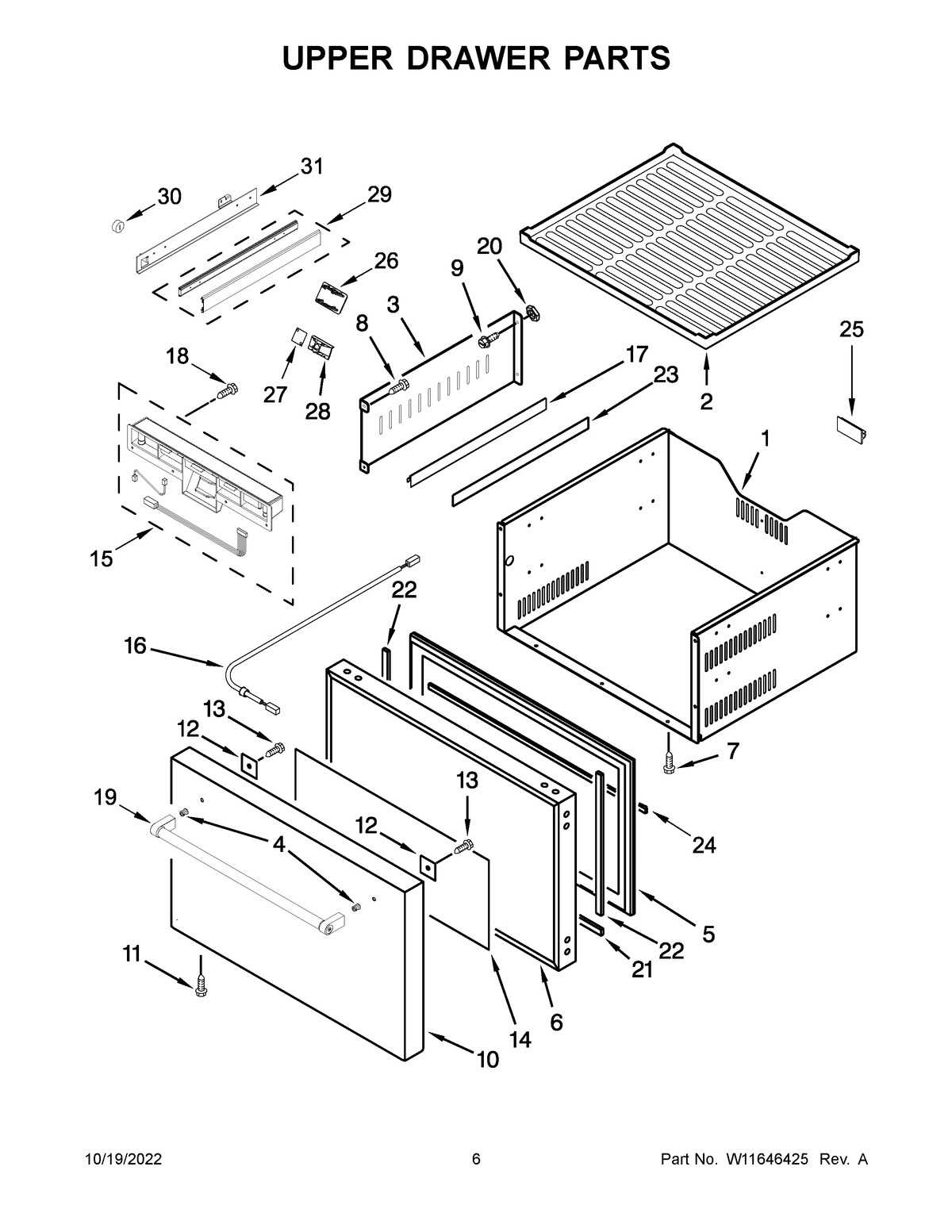 04 - UPPER DRAWER PARTS