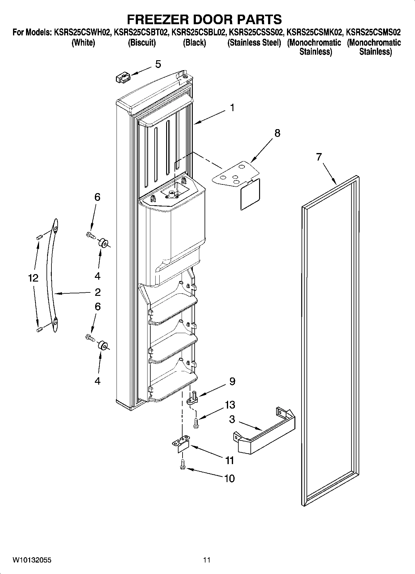 07 - FREEZER DOOR PARTS