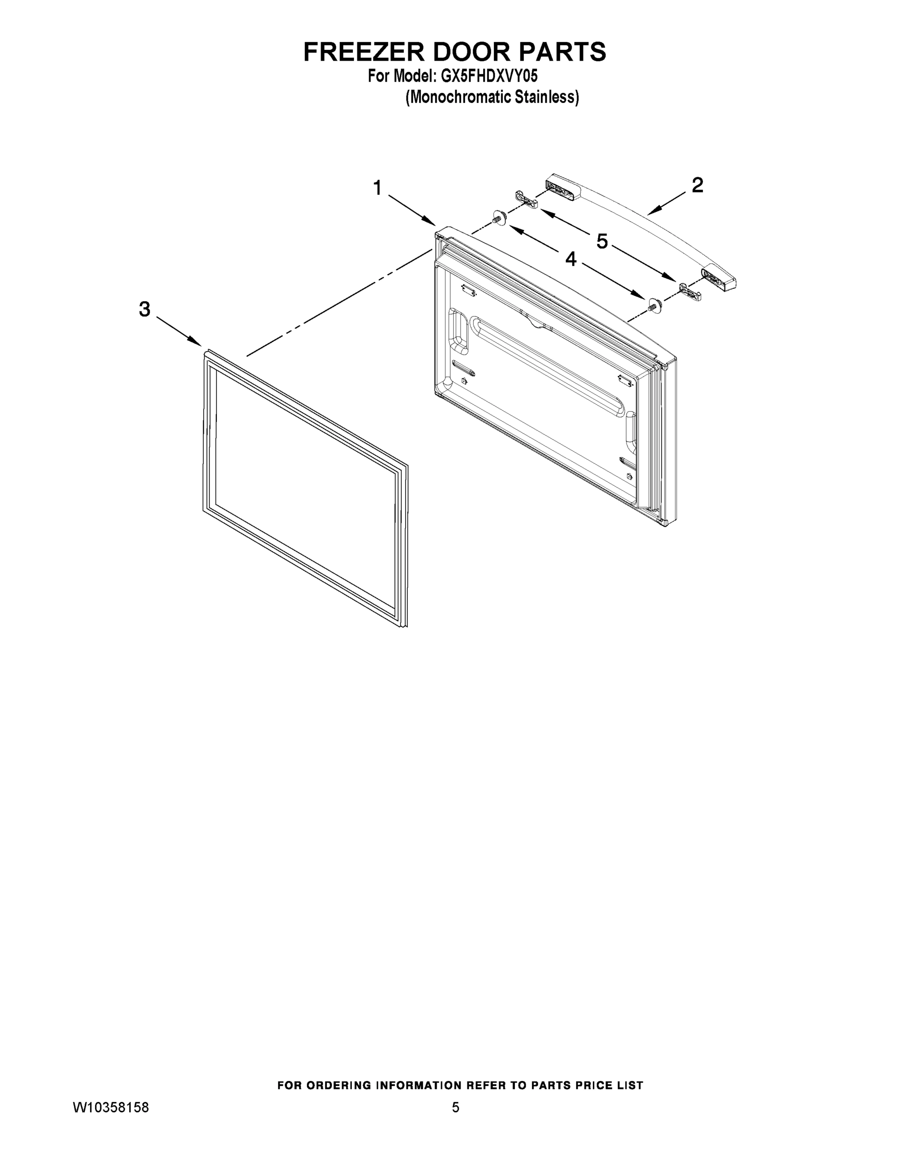 03 - FREEZER DOOR PARTS
