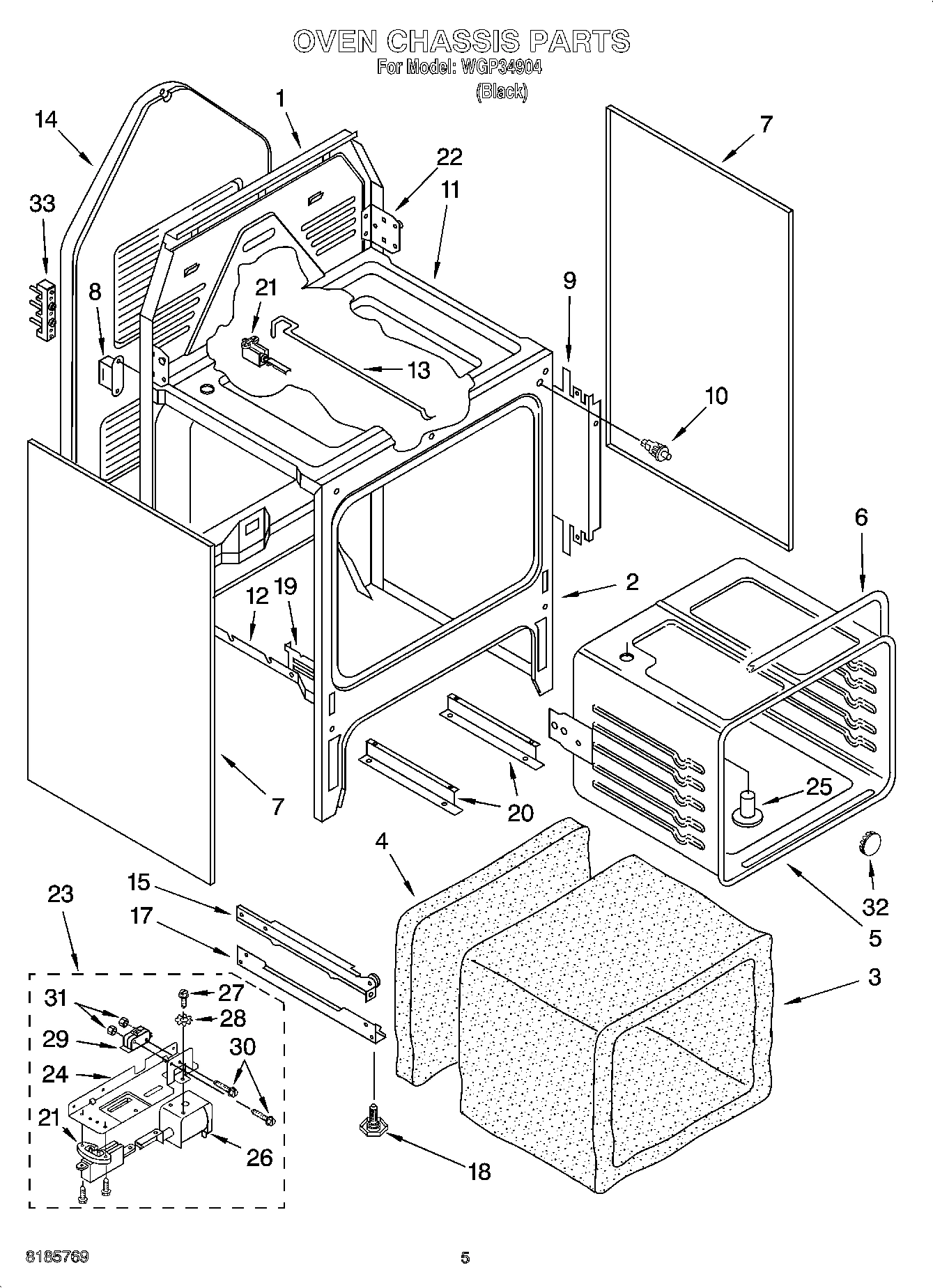 04 - OVEN CHASSIS PARTS