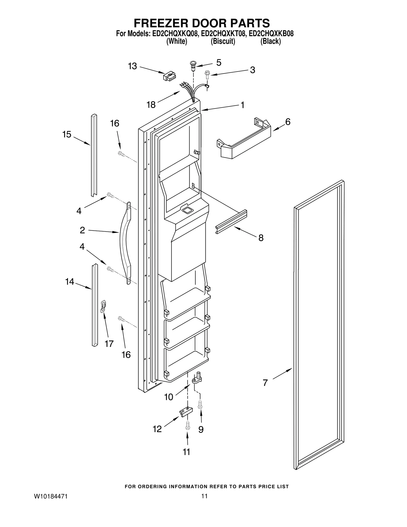 FREEZER DOOR PARTS