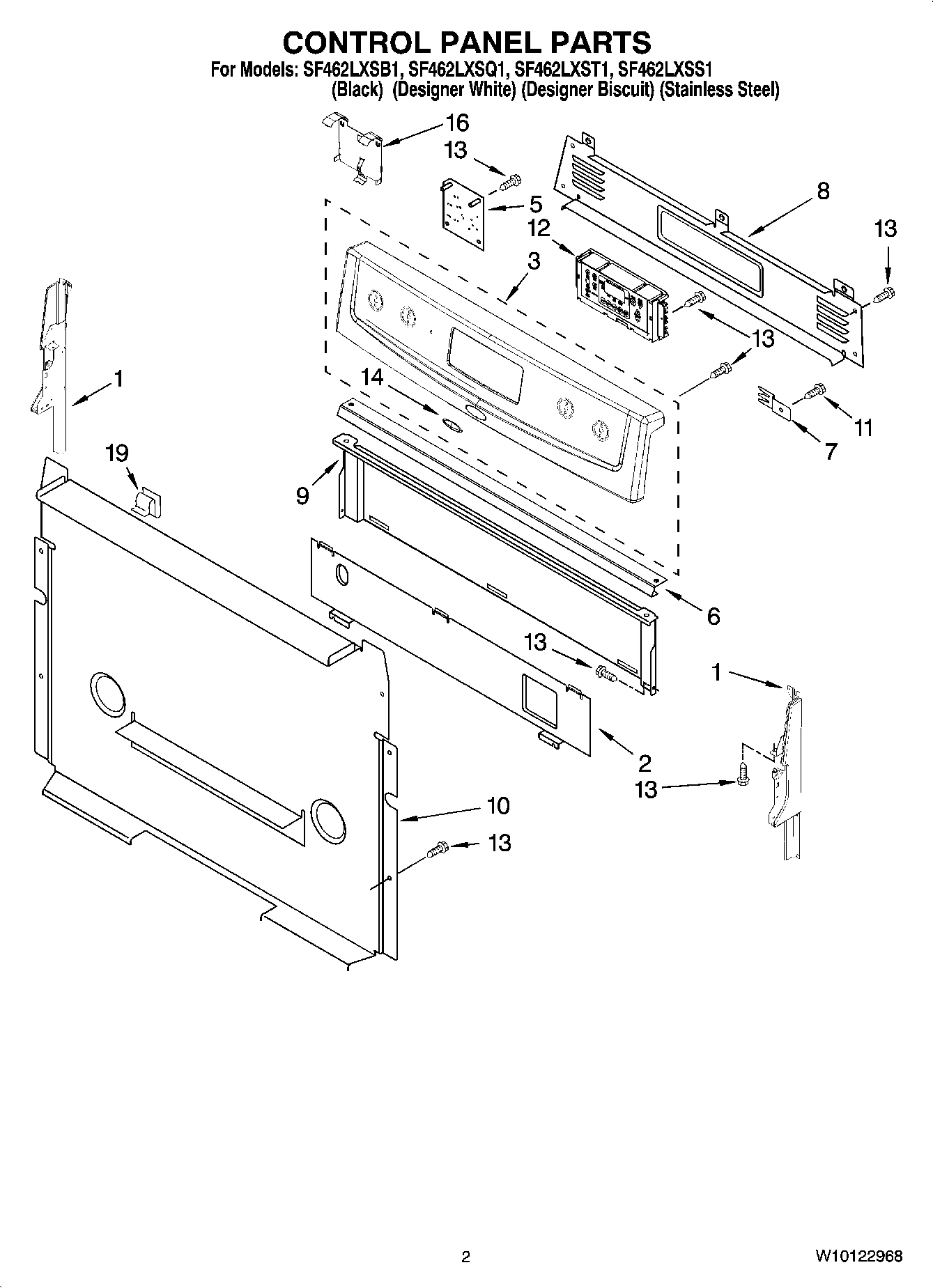 02 - CONTROL PANEL PARTS