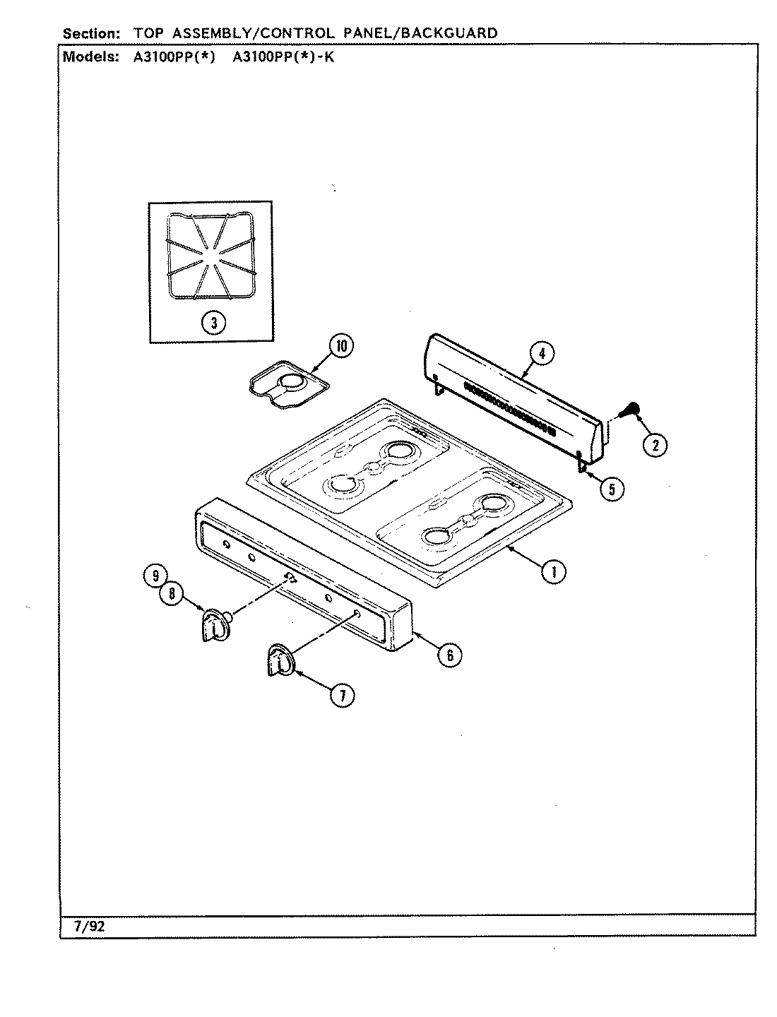 04 - TOP ASSY./CONTROL PANEL