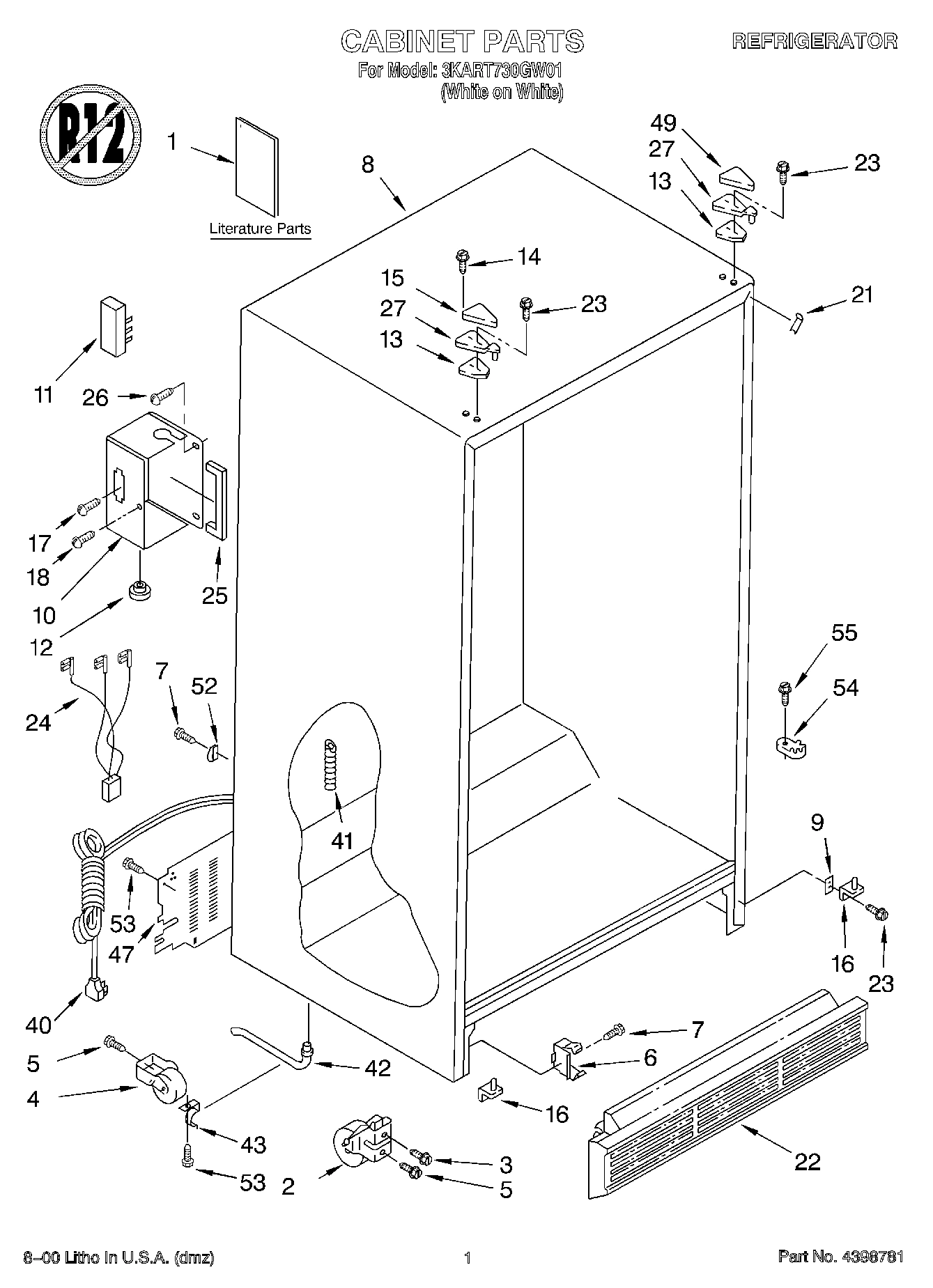 01 - CABINET, LITERATURE