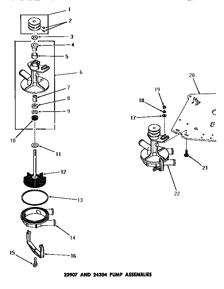01 - 23907 & 24304 PUMP ASSEMBLIES