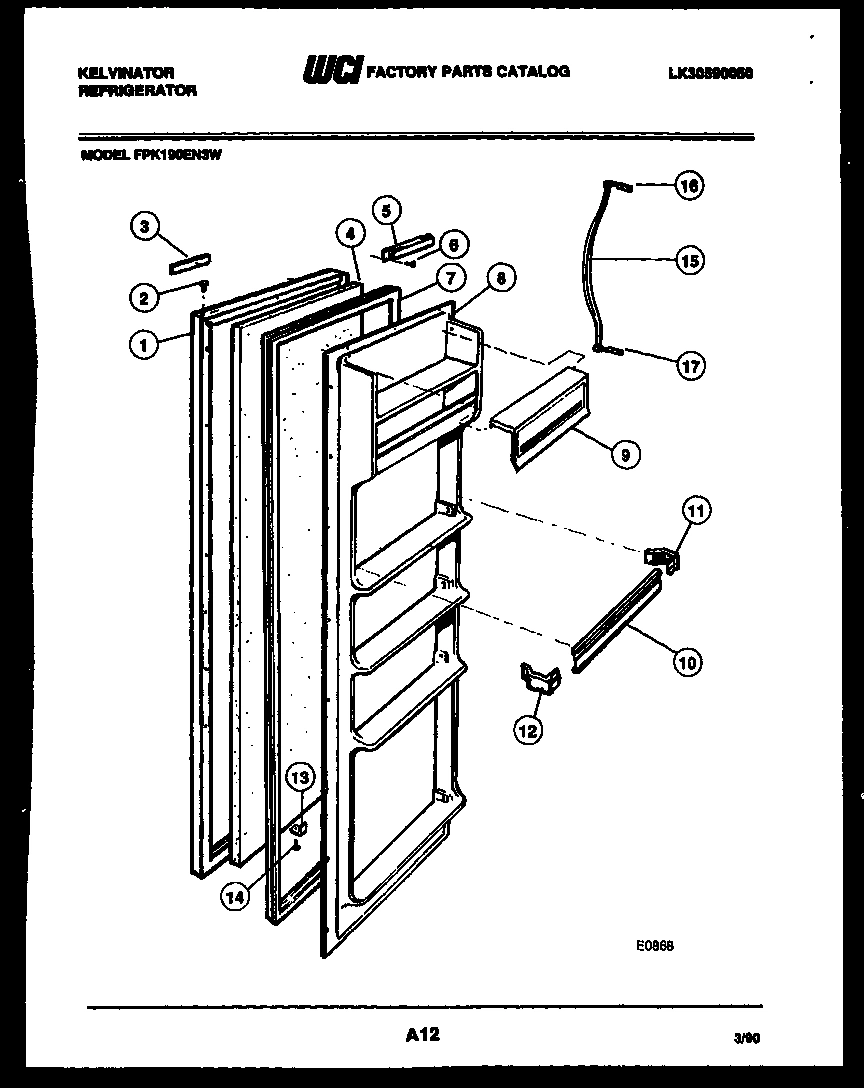 03 - REFRIGERATOR DOOR PARTS