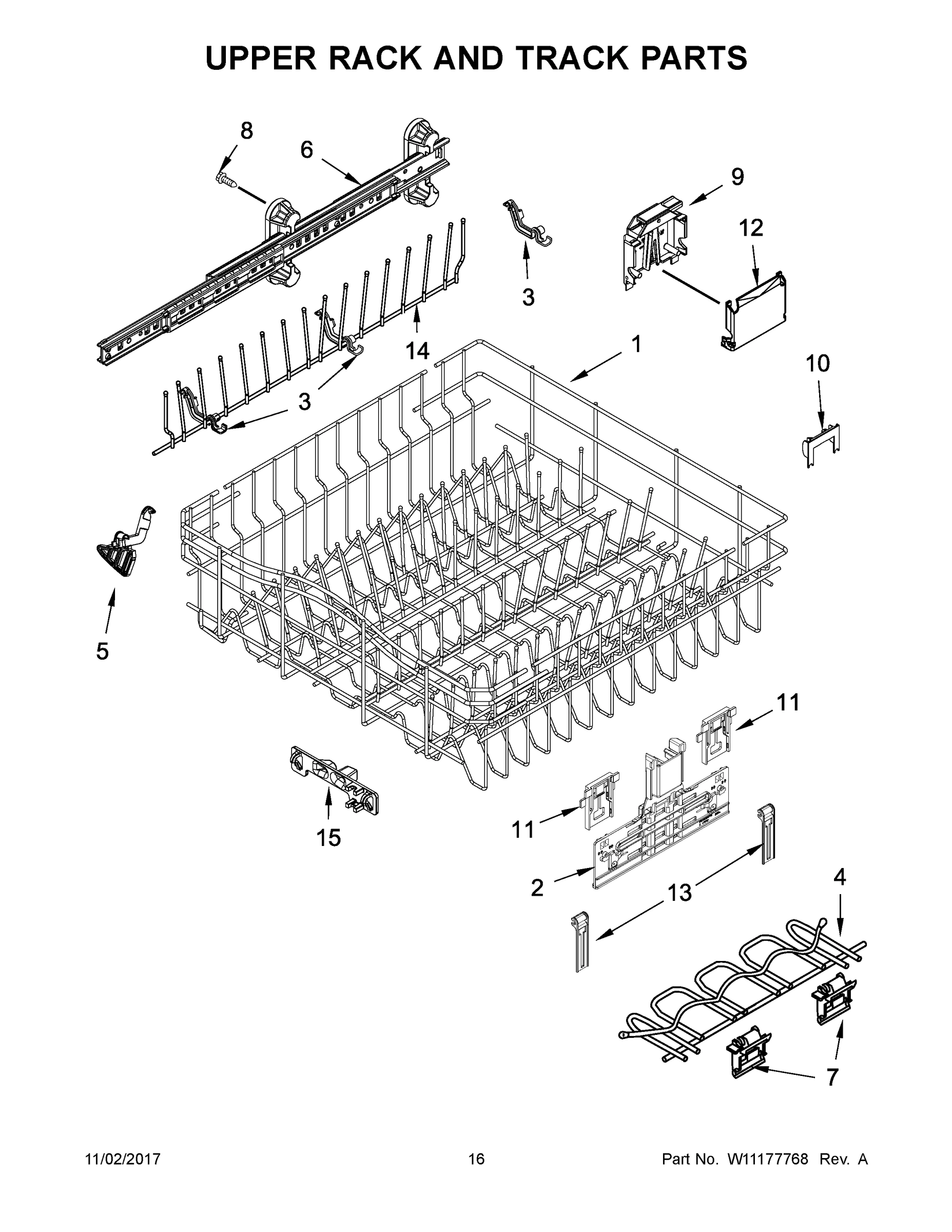 09 - UPPER RACK AND TRACK PARTS