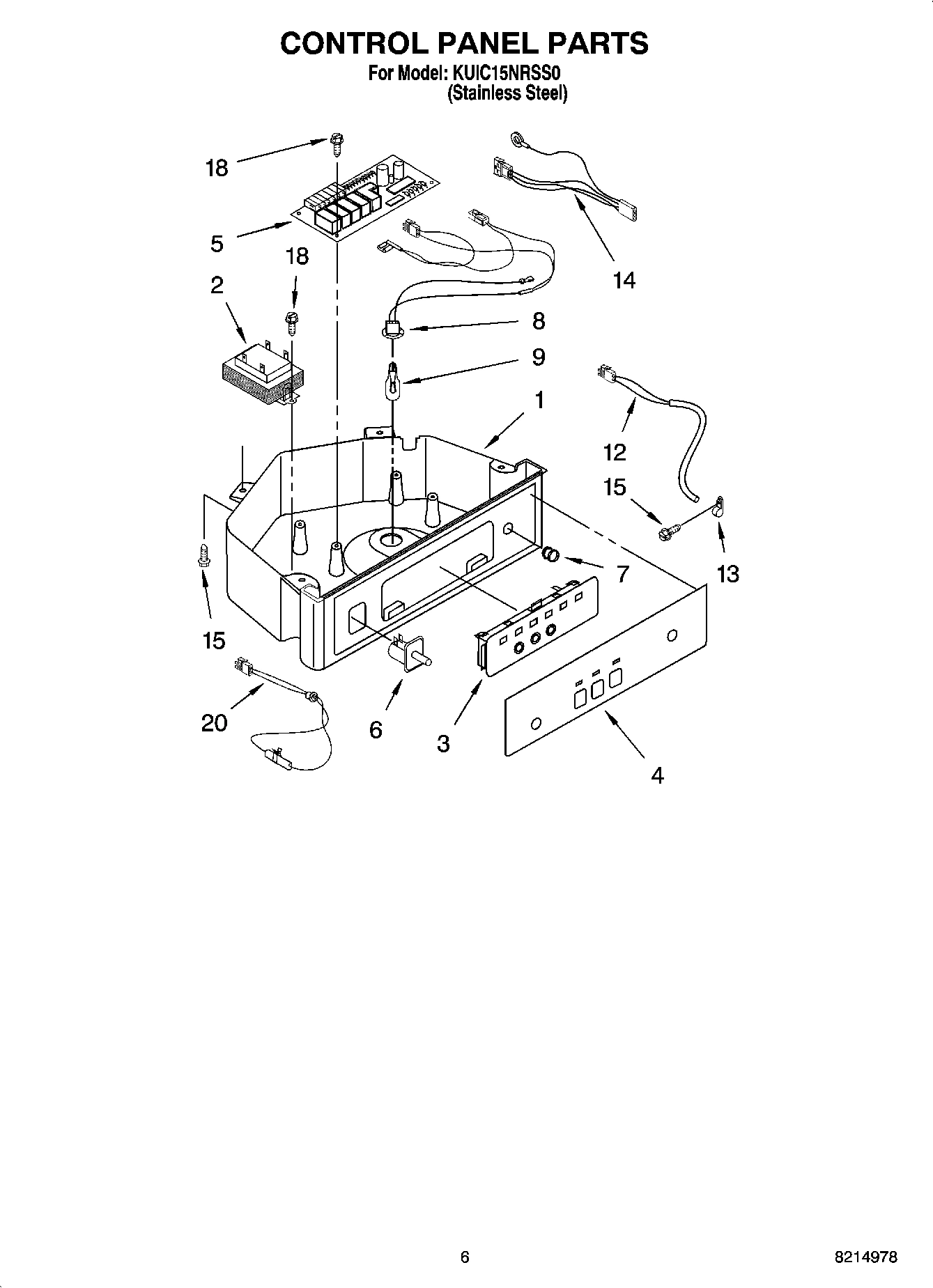 04 - CONTROL PANEL PARTS