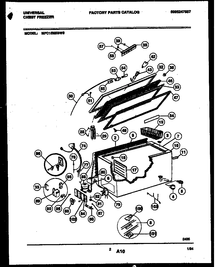 02 - CHEST FREEZER PARTS