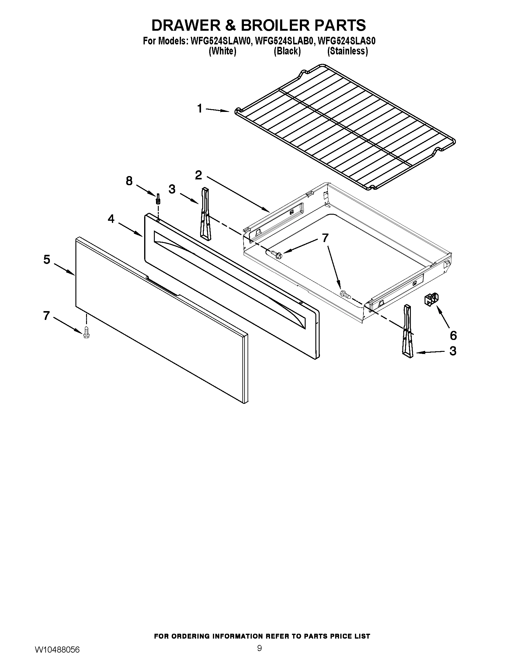 06 - DRAWER & BROILER PARTS