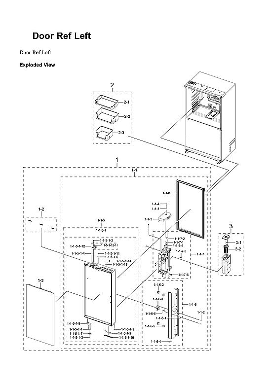Left Refrigerator Door