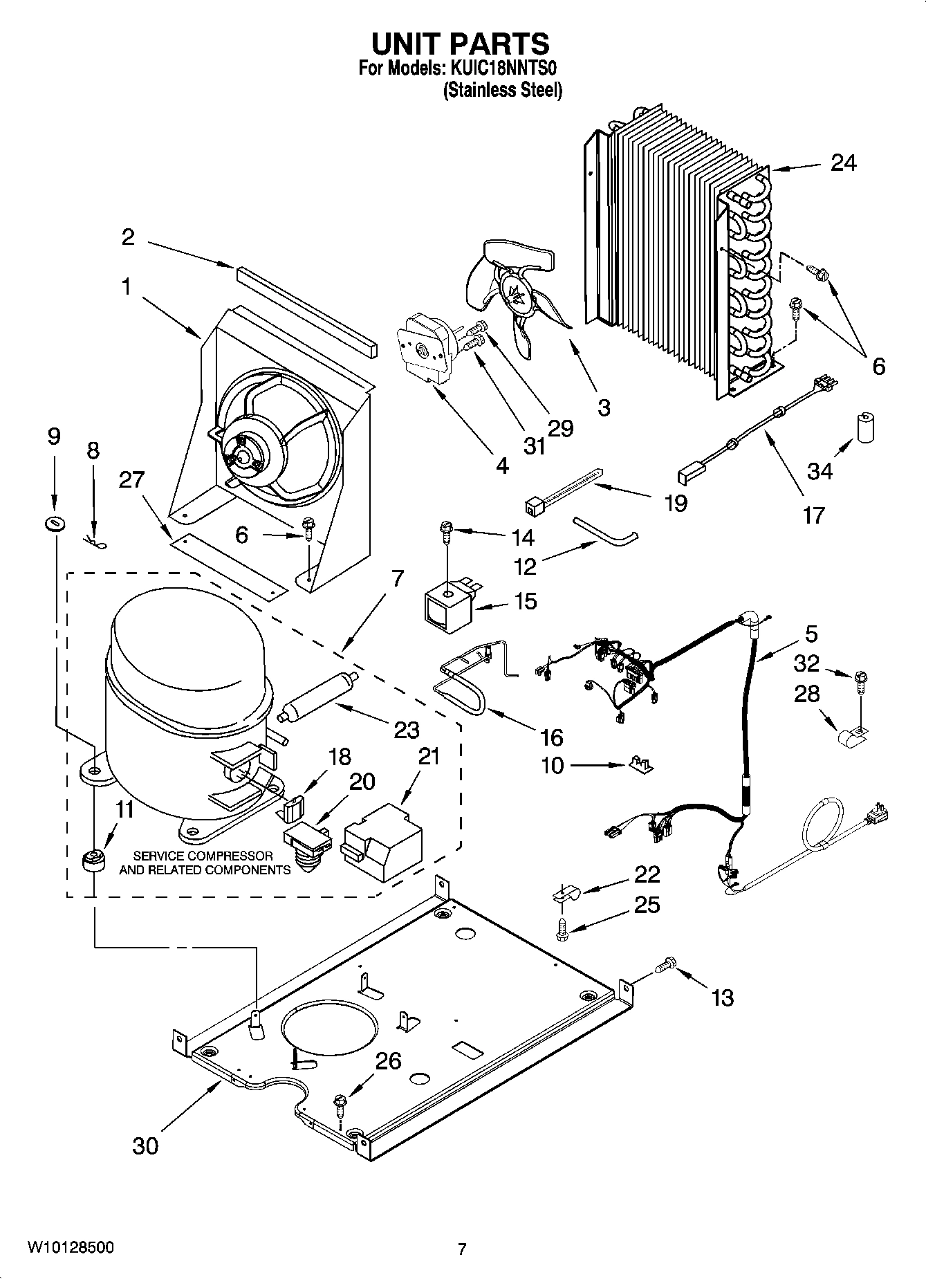 05 - UNIT PARTS, OPTIONAL PARTS (NOT INCLUDED)