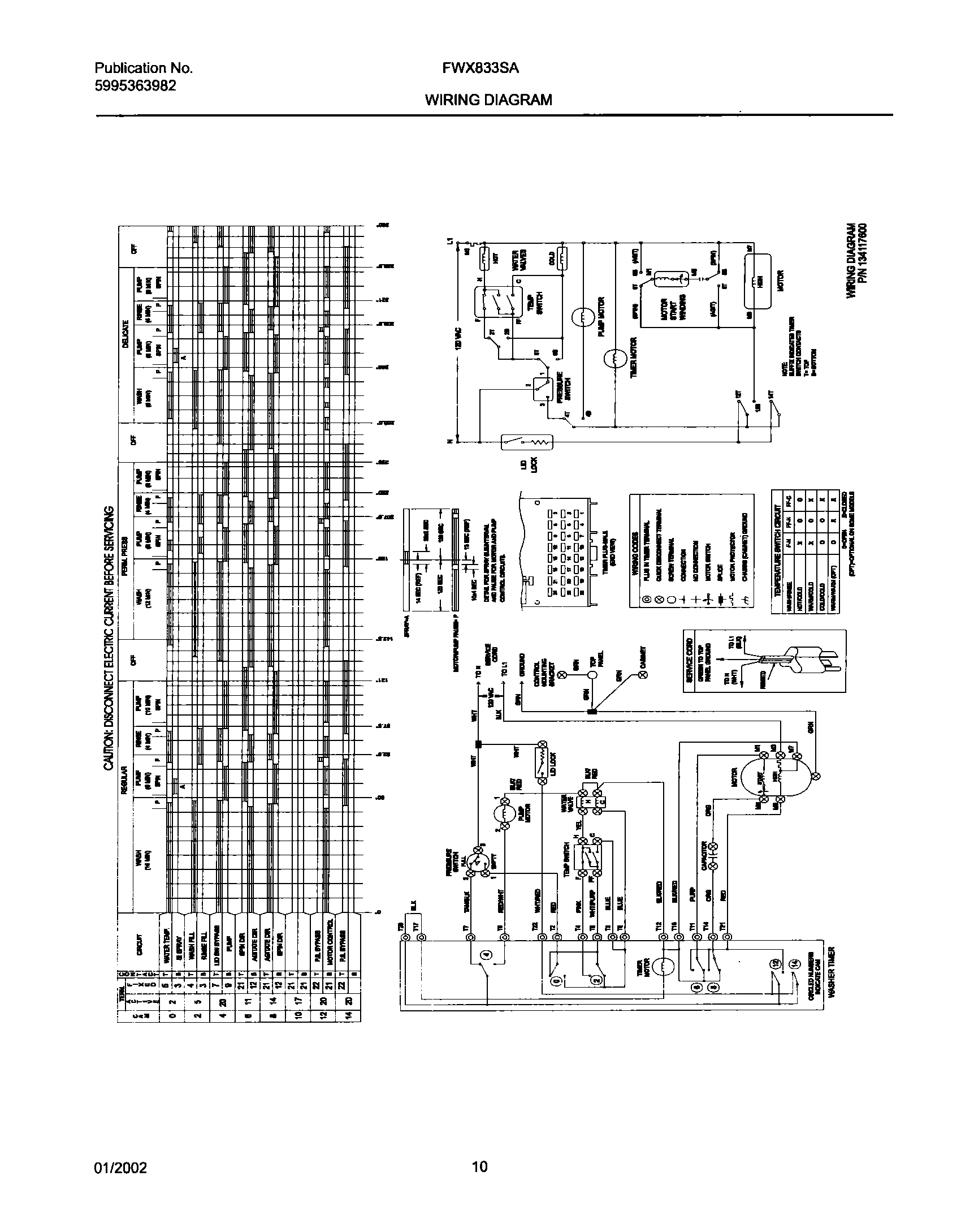 10 - 134117600 WIRING DIAGRAM