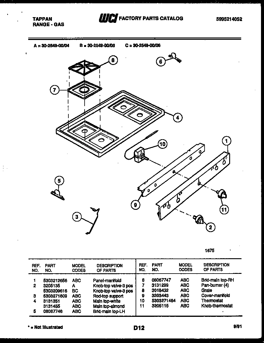 03 - COOKTOP PARTS