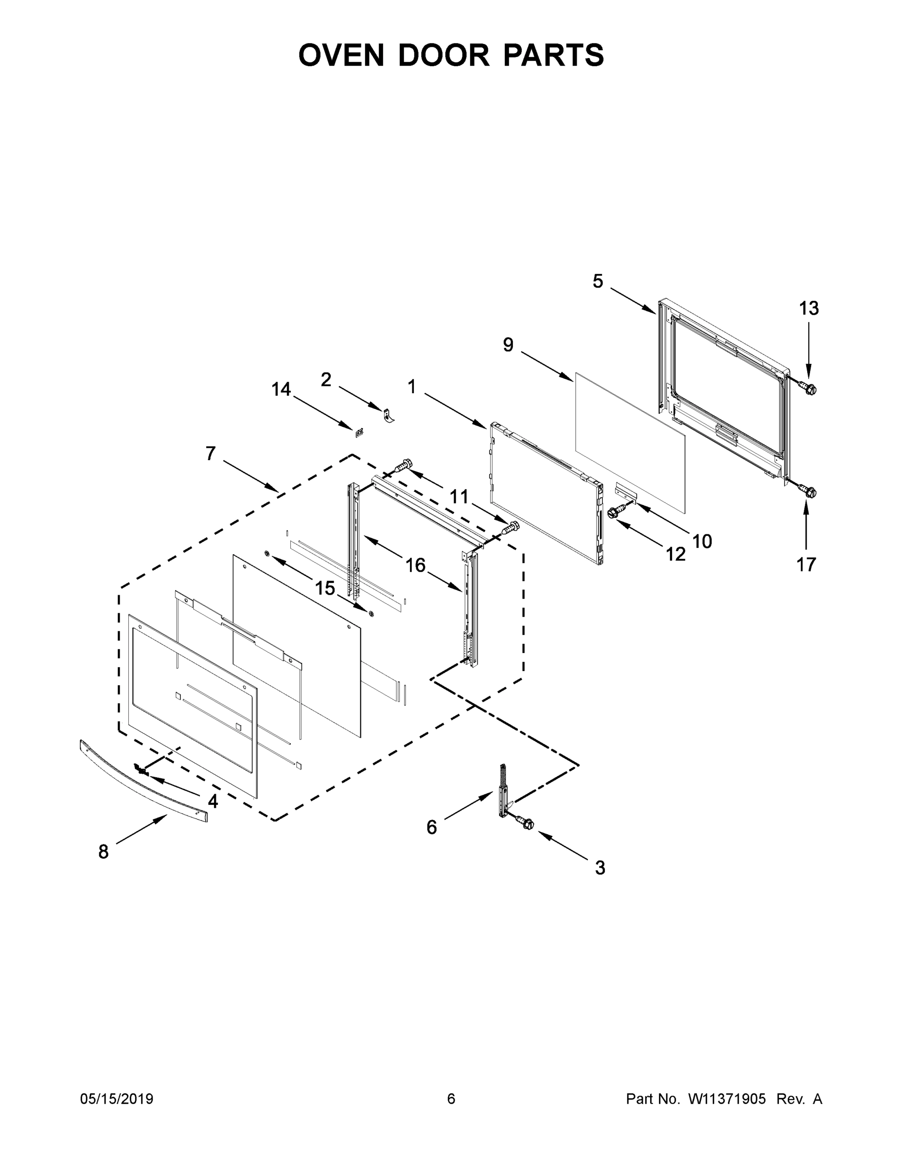 04 - OVEN DOOR PARTS