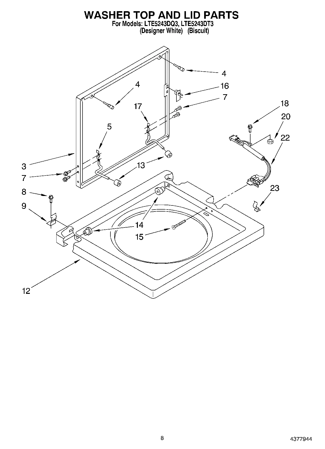 06 - WASHER TOP AND LID