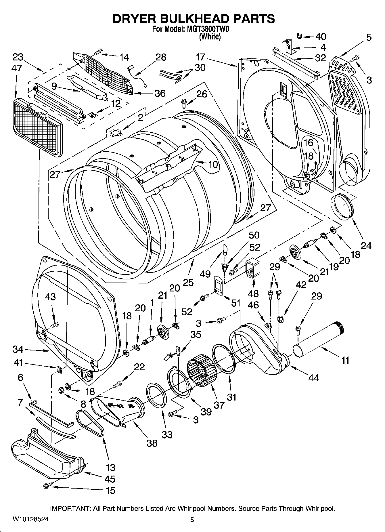 04 - DRYER BULKHEAD PARTS