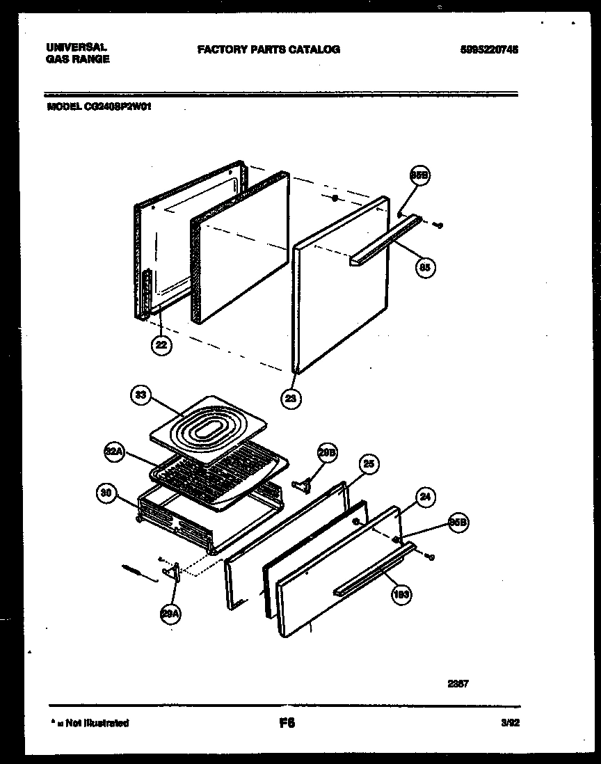 03 - DOOR AND BROILER DRAWER PARTS