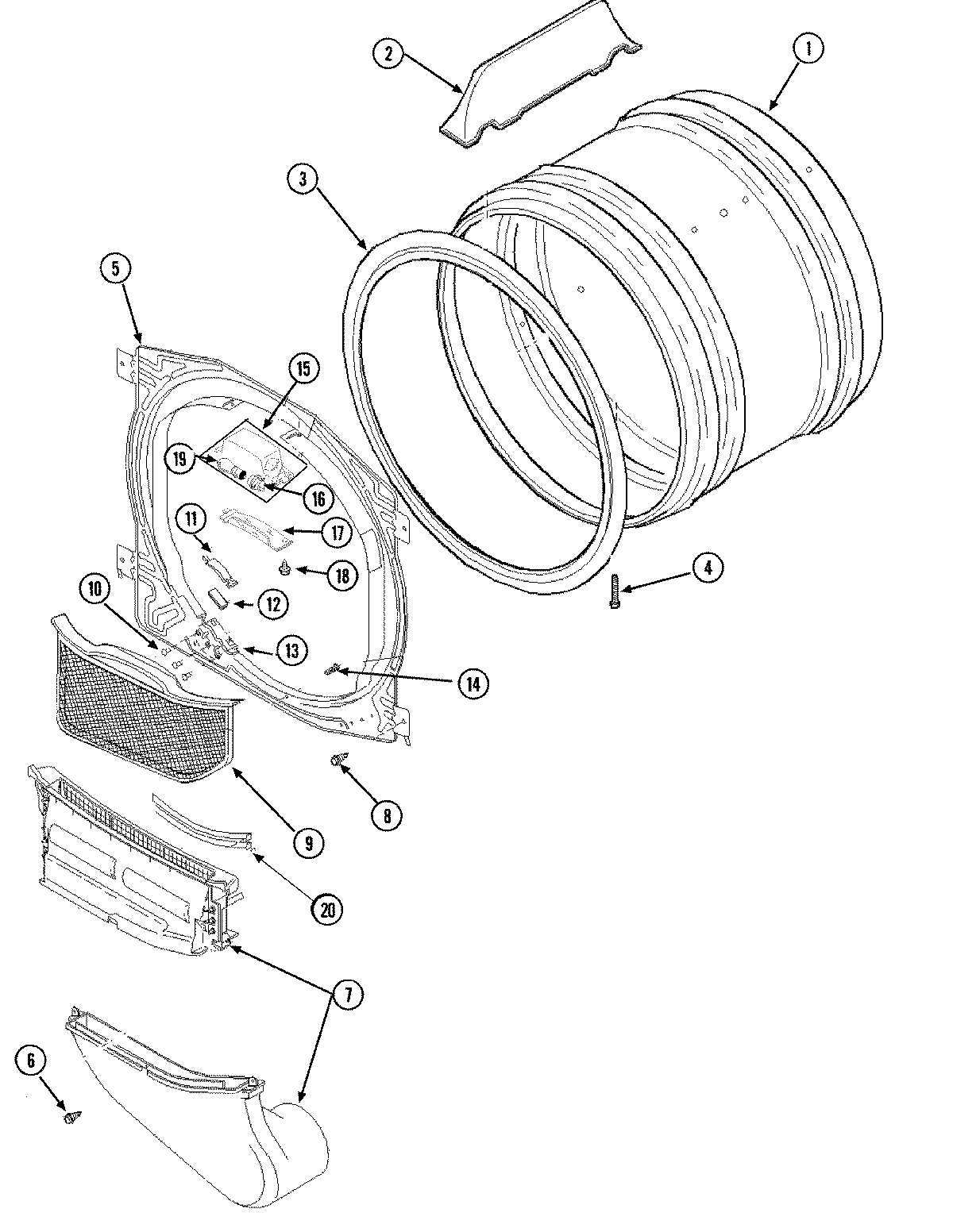 04 - FRONT BULKHEAD, AIR DUCT & CYLINDER
