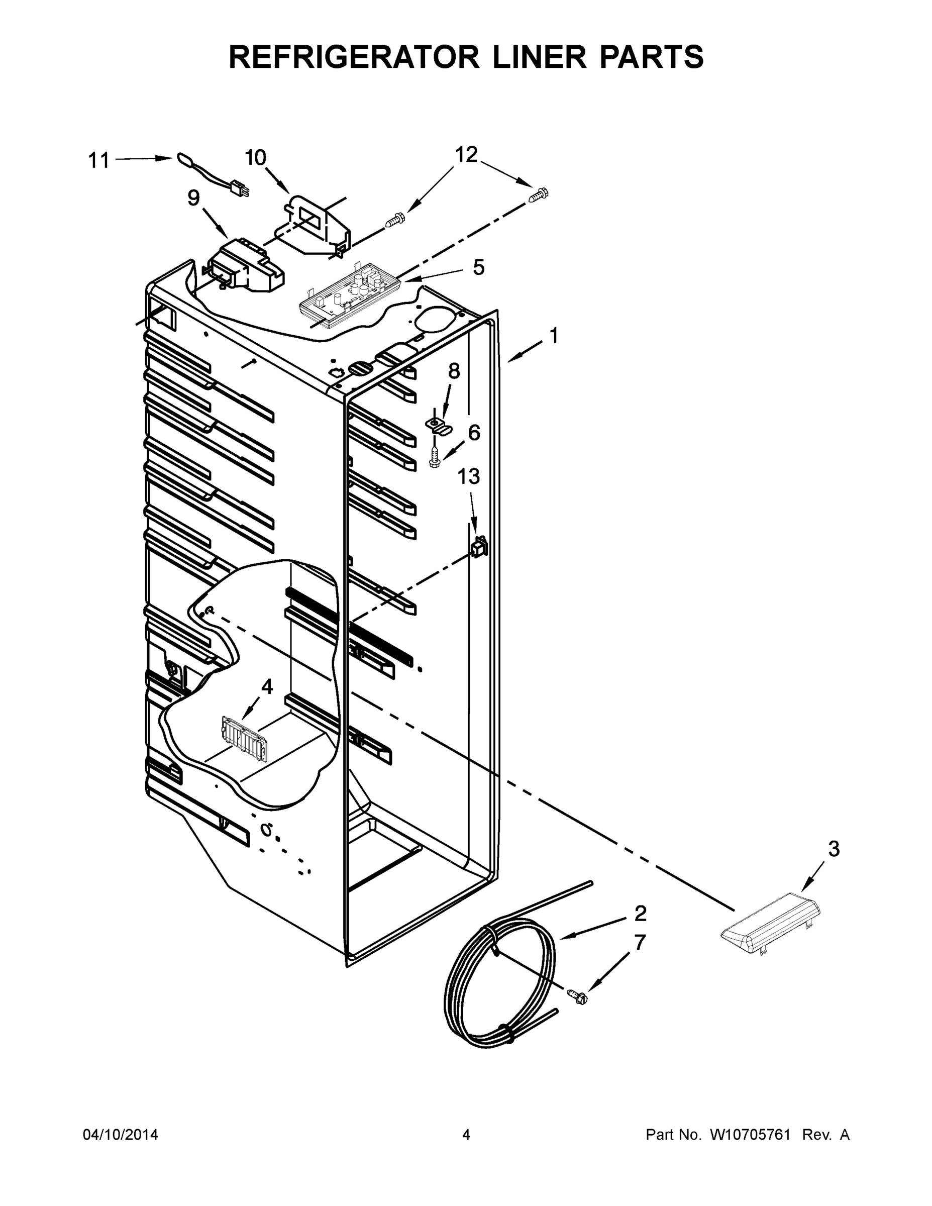 03 - REFRIGERATOR LINER PARTS