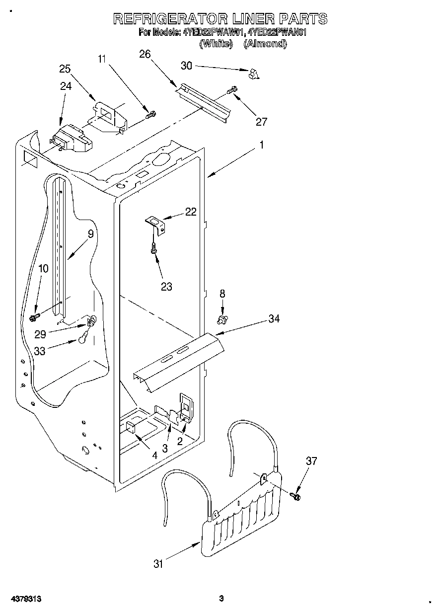 02 - REFRIGERATOR LINER