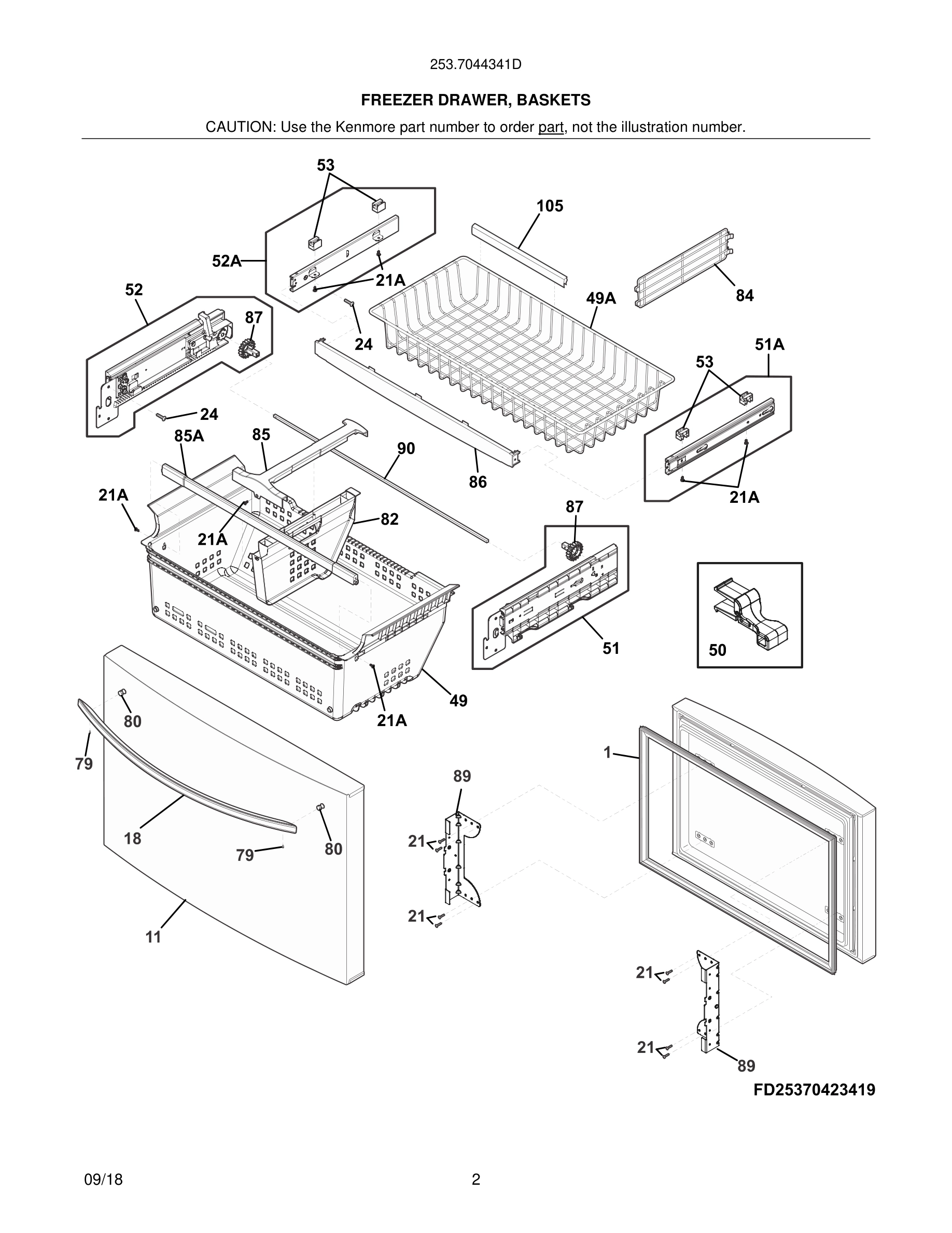03 - FREEZER DRAWER, BASKETS