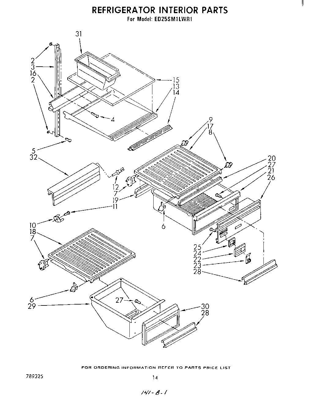 08 - REFRIGERATOR INTERIOR , OPTIONAL