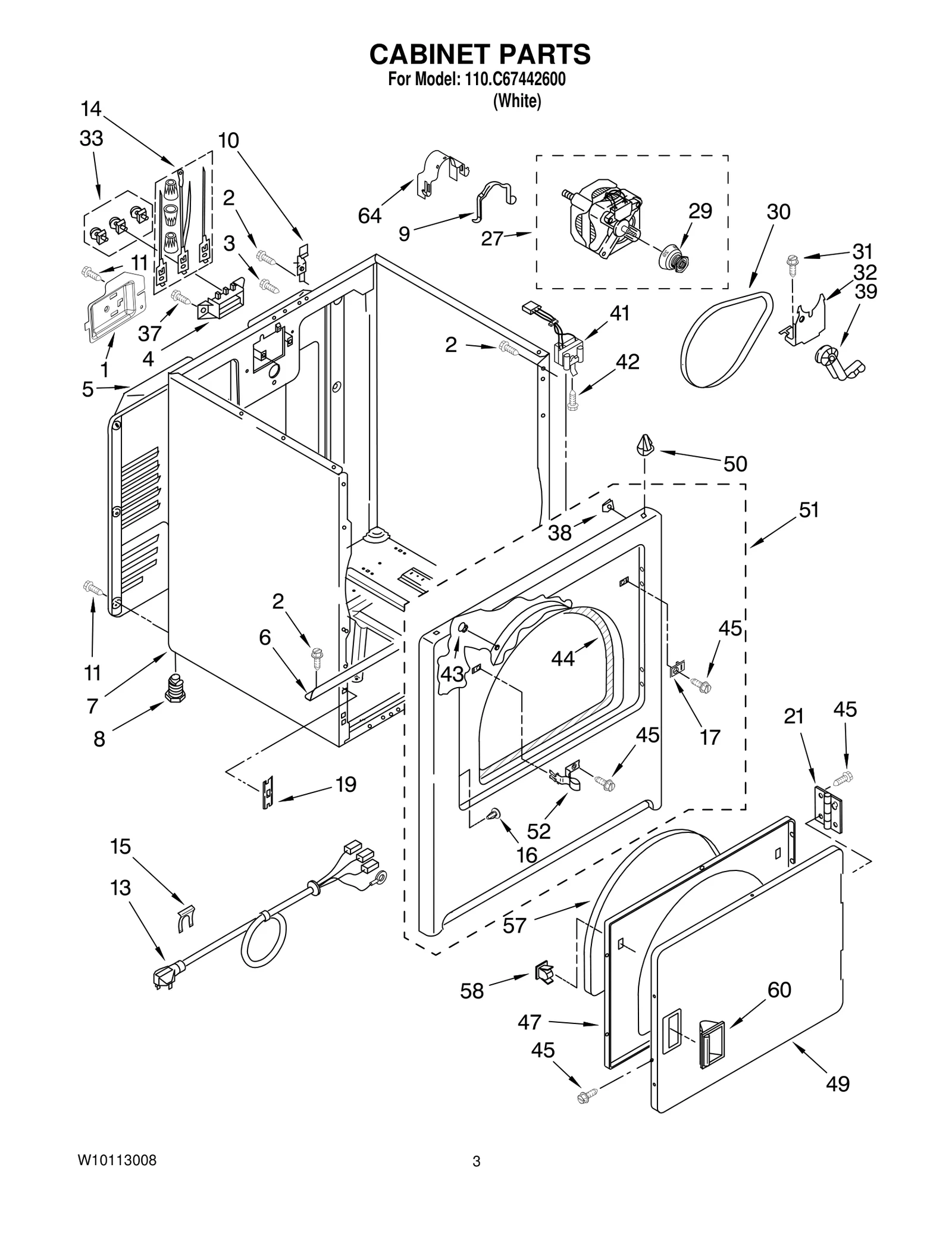 CABINET PARTS