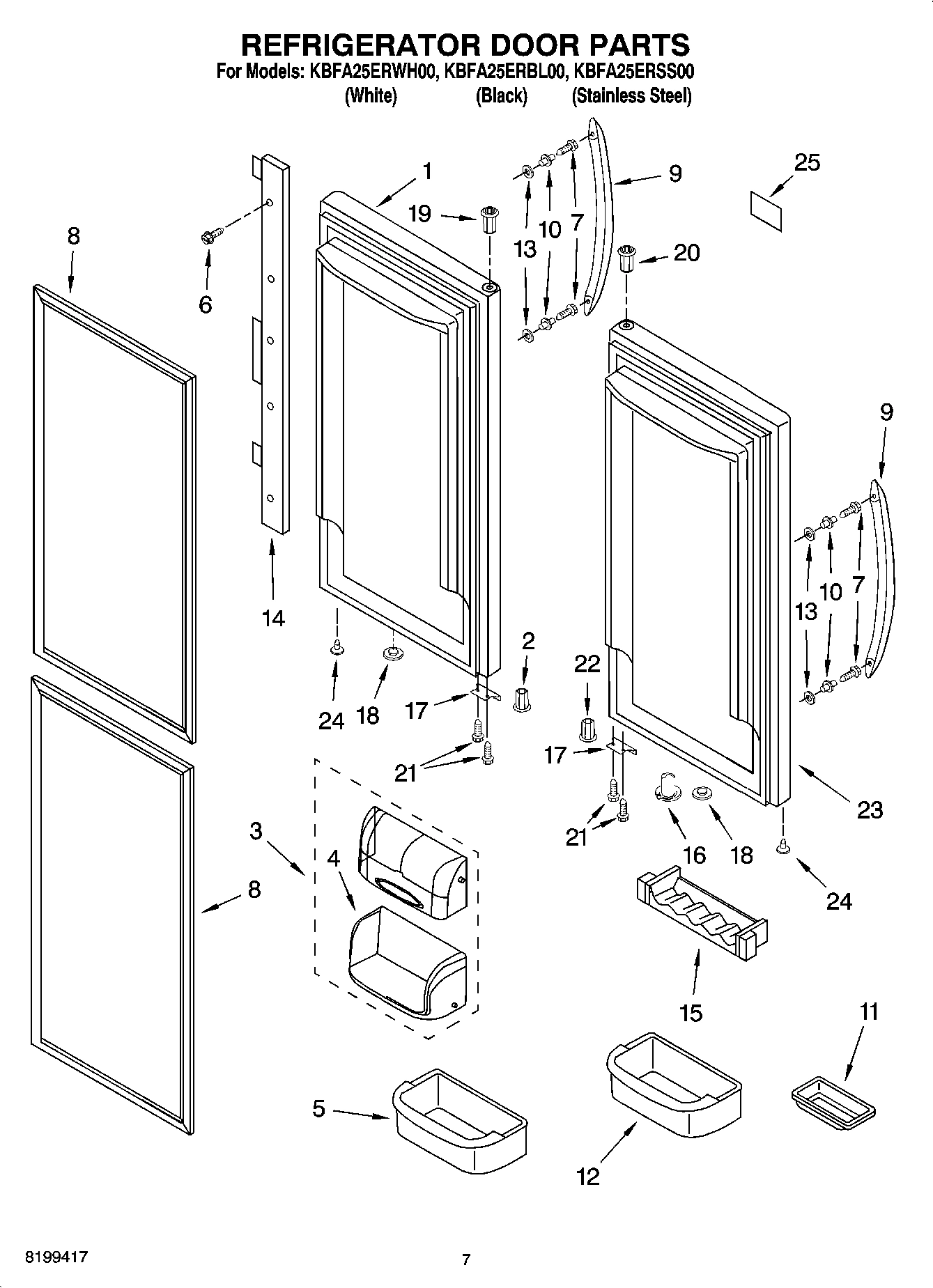 04 - REFRIGERATOR DOOR PARTS