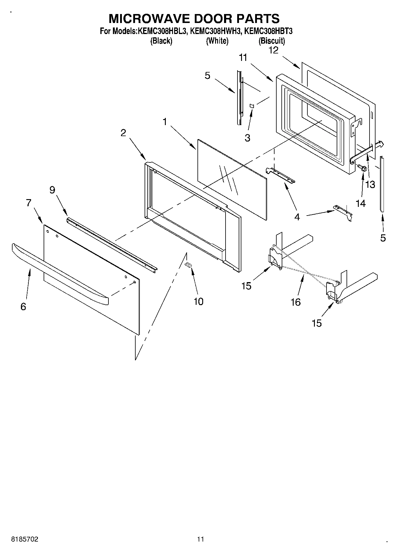 09 - MICROWAVE DOOR, OPTIONAL