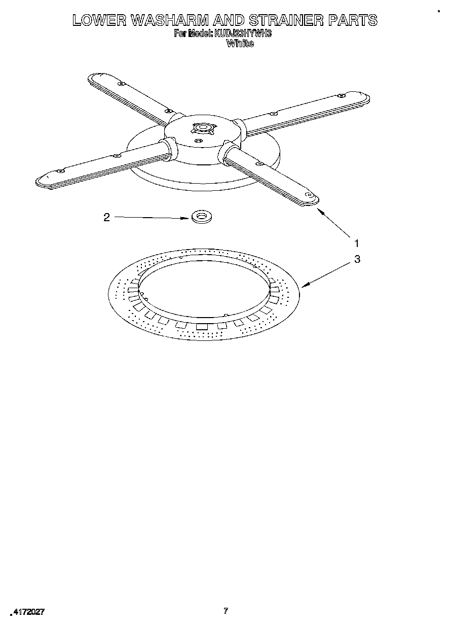 05 - LOWER WASHARM AND STRAINER