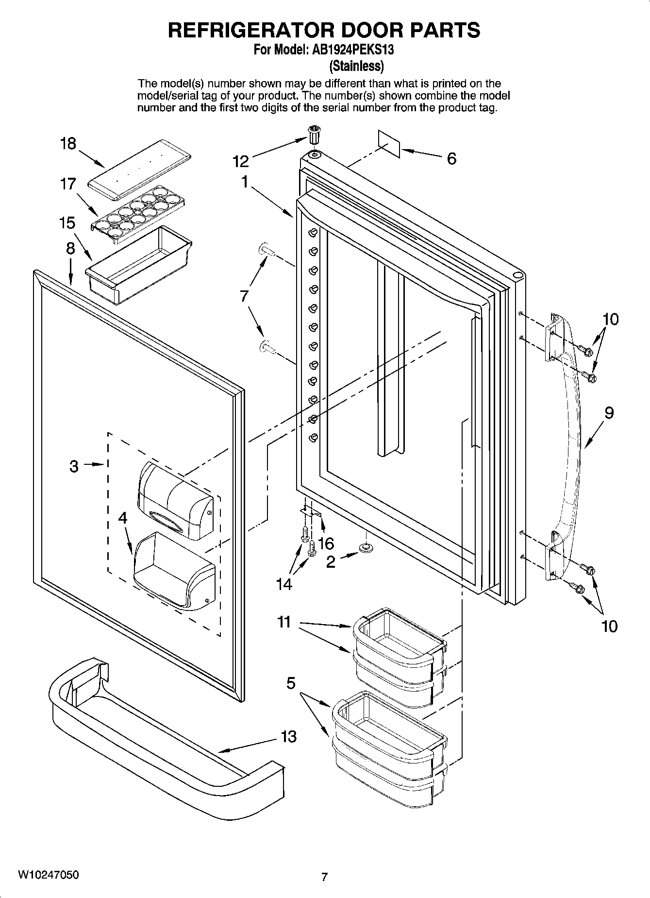 04 - REFRIGERATOR DOOR PARTS