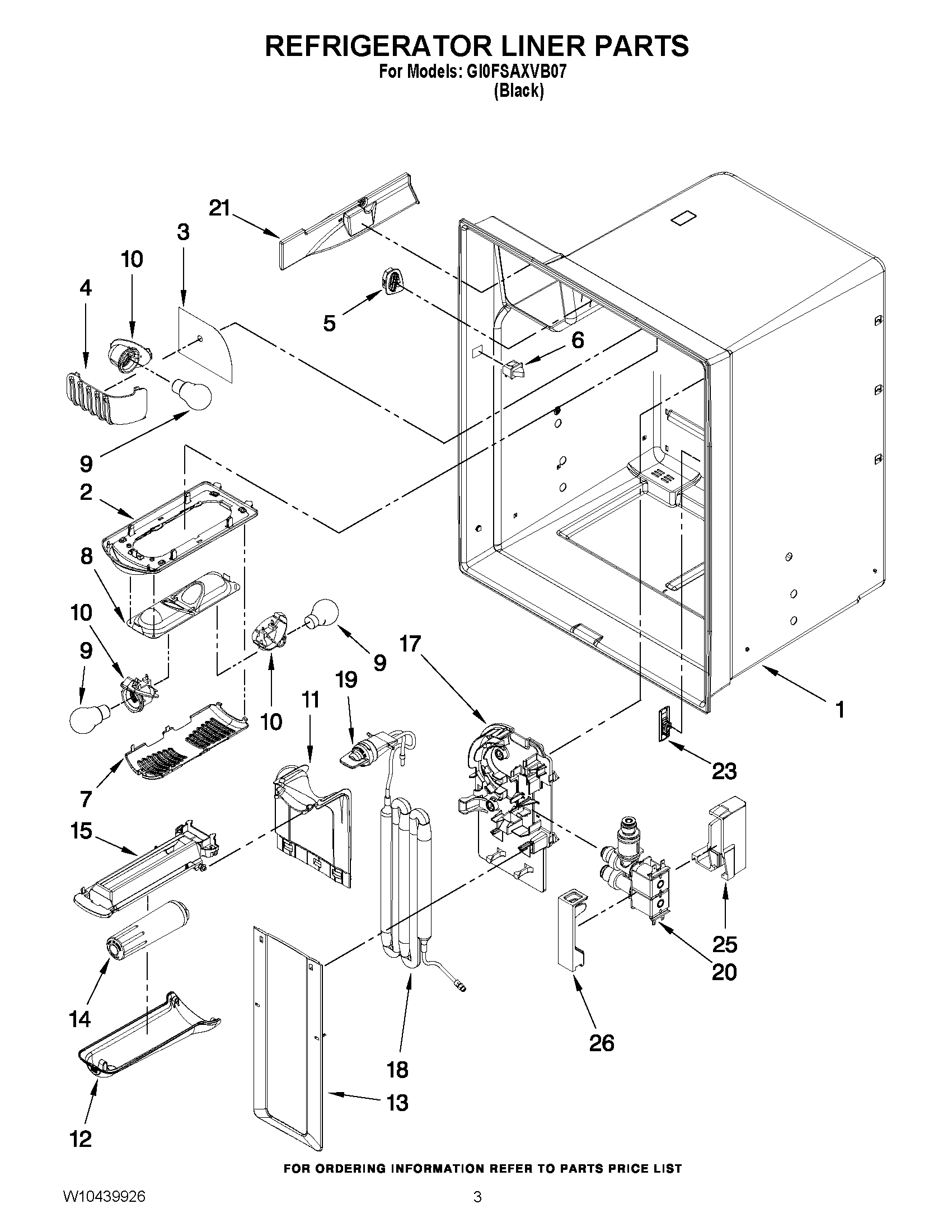 02 - REFRIGERATOR LINER PARTS