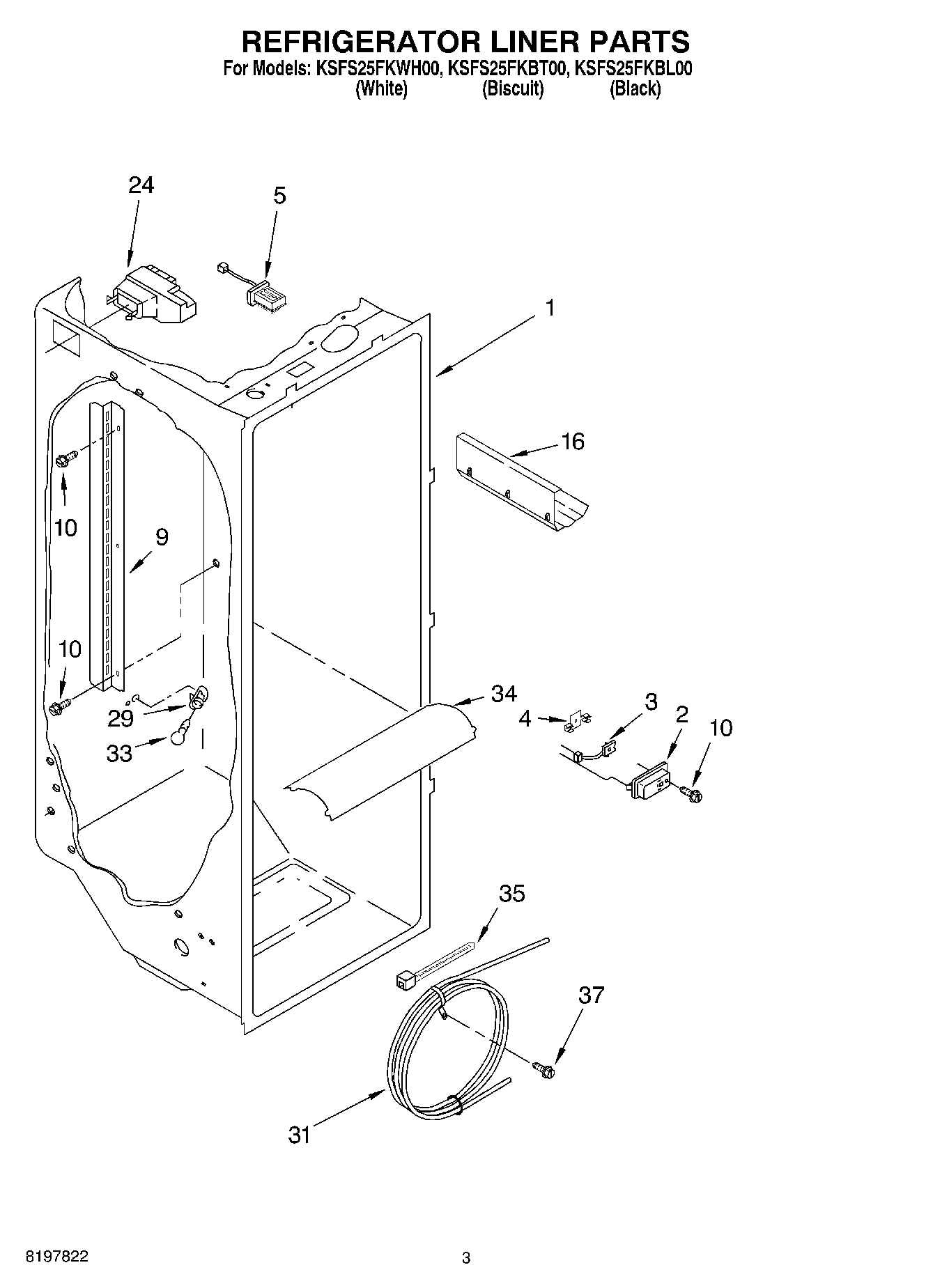 02 - REFRIGERATOR LINER PARTS
