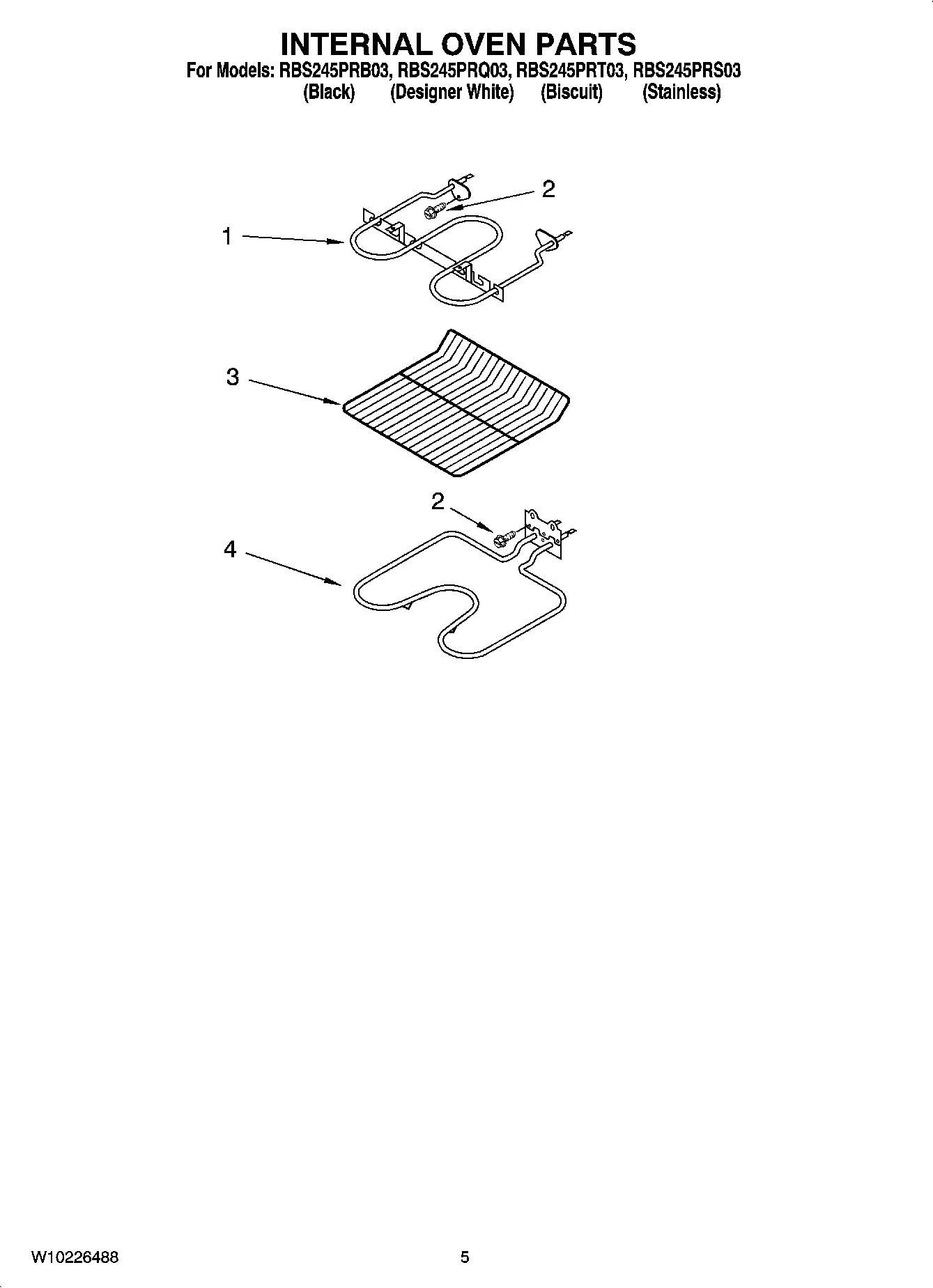 04 - INTERNAL OVEN PARTS