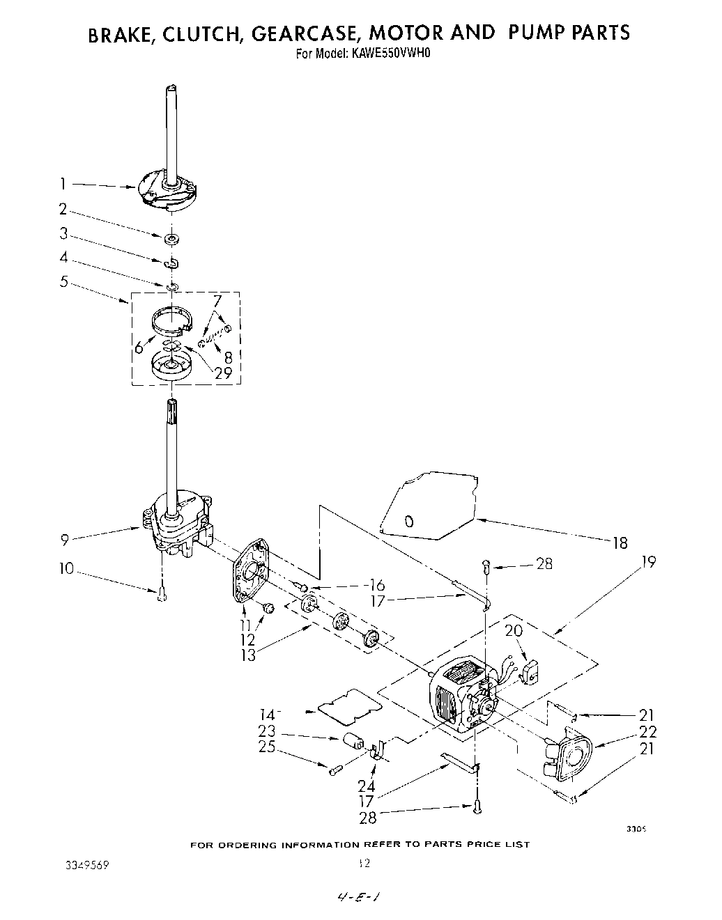 08 - BRAKE, CLUTCH, GEARCASE, MOTOR AND PUMP